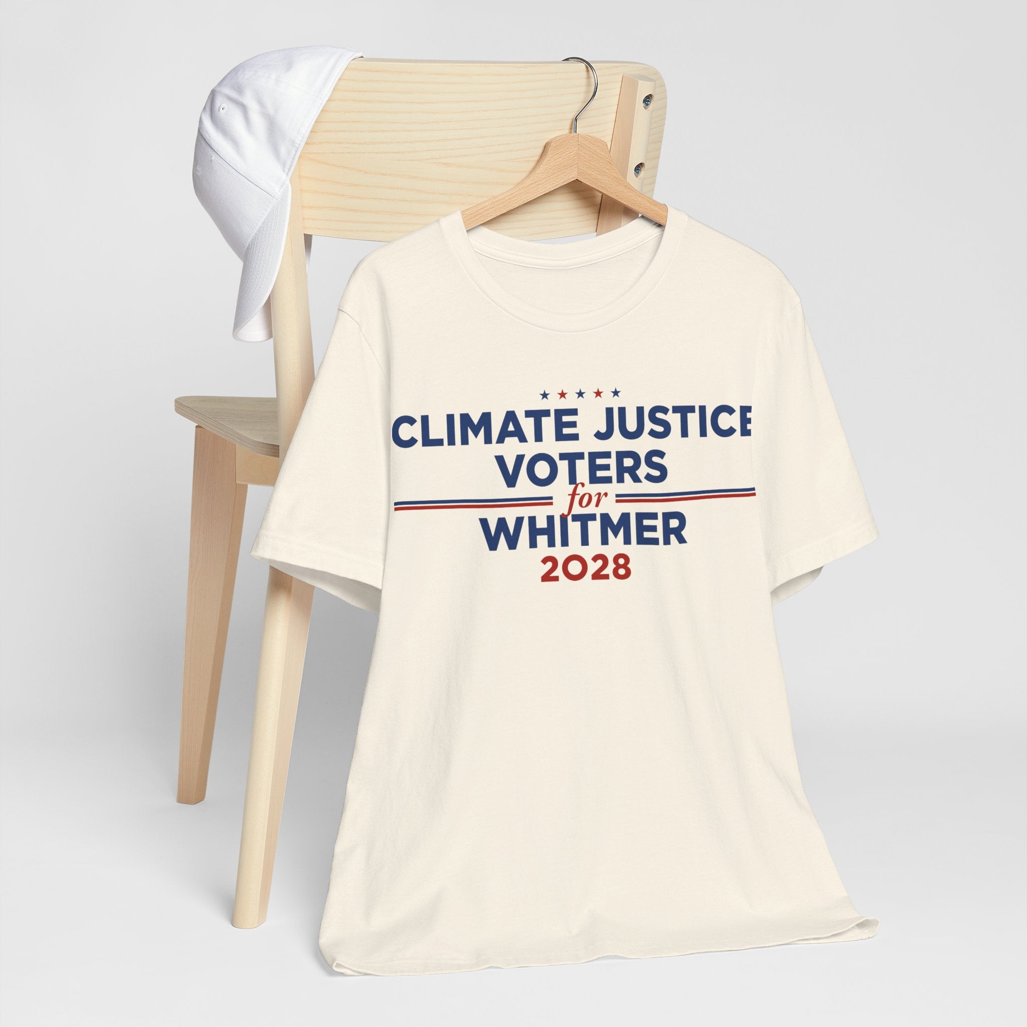 Climate Justice Voters for Whitmer 2028 T-Shirt | Bella+Canvas 3001 Political Graphic Tee