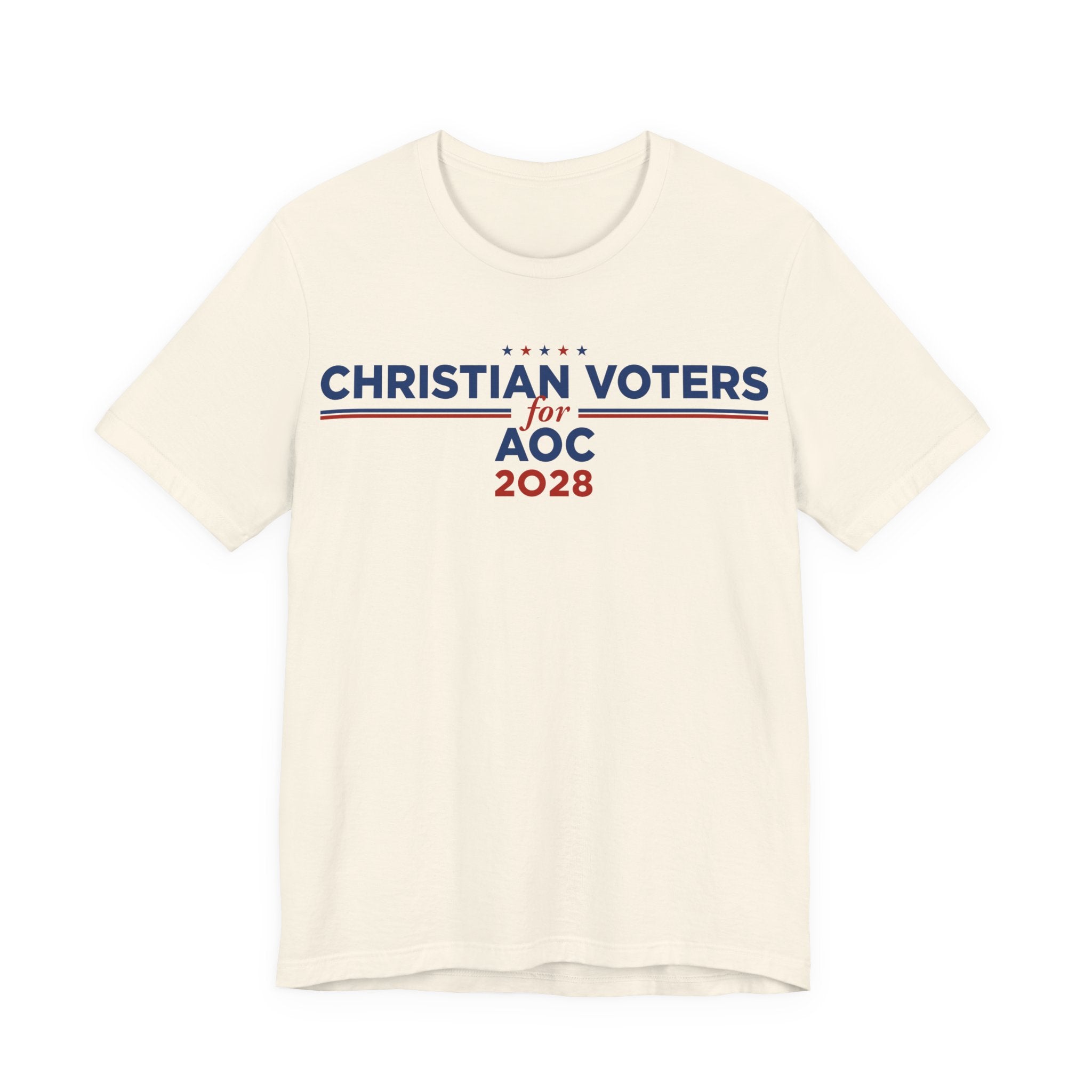 Christian Voters for AOC for President Campaign T-Shirt 2028