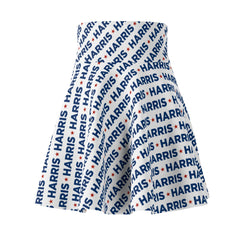 Kamala Harris Skater Skirt – Political Graphic High-Waisted Circle Skirt for Progressive Style