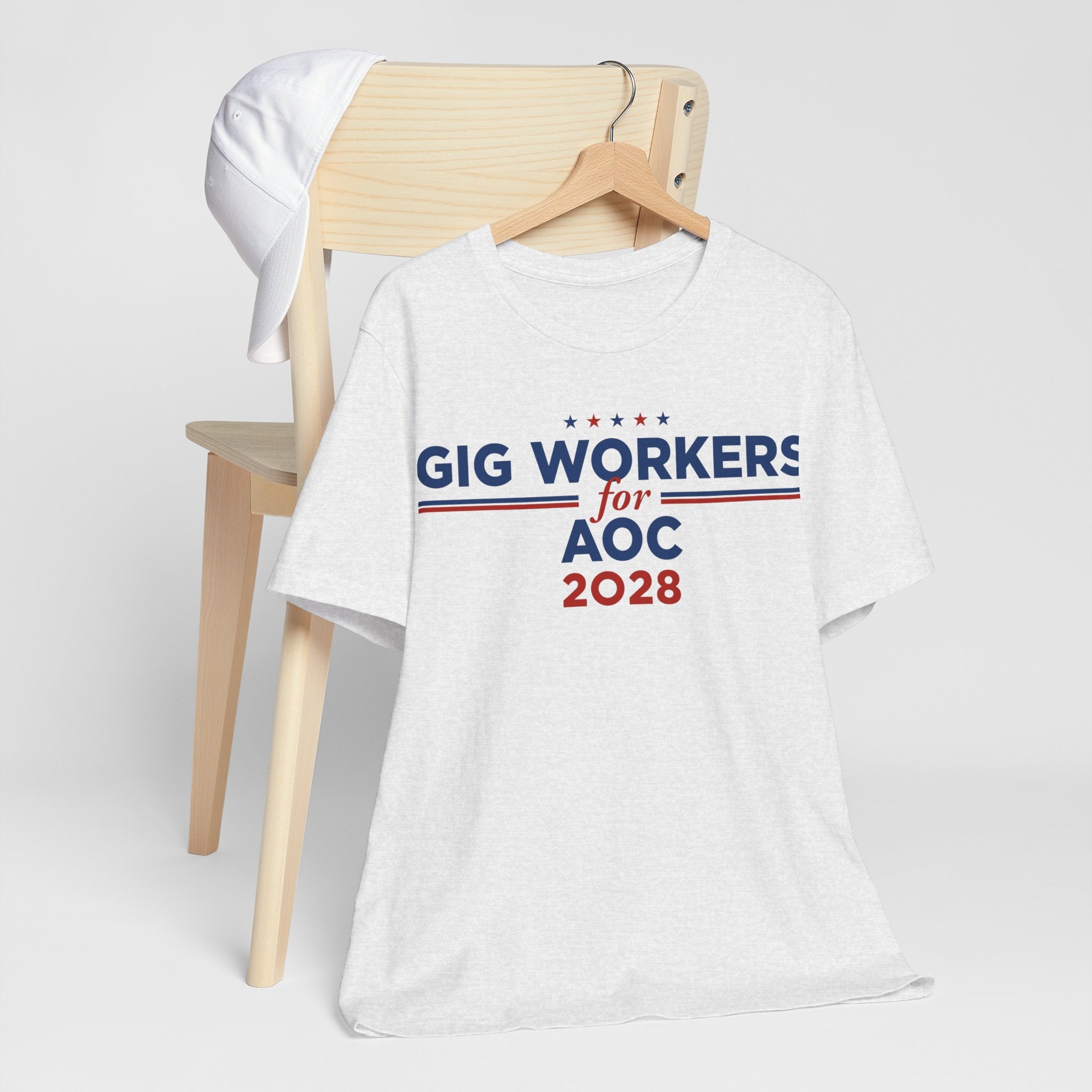 Gig Workers for AOC for President Campaign T-Shirt 2028