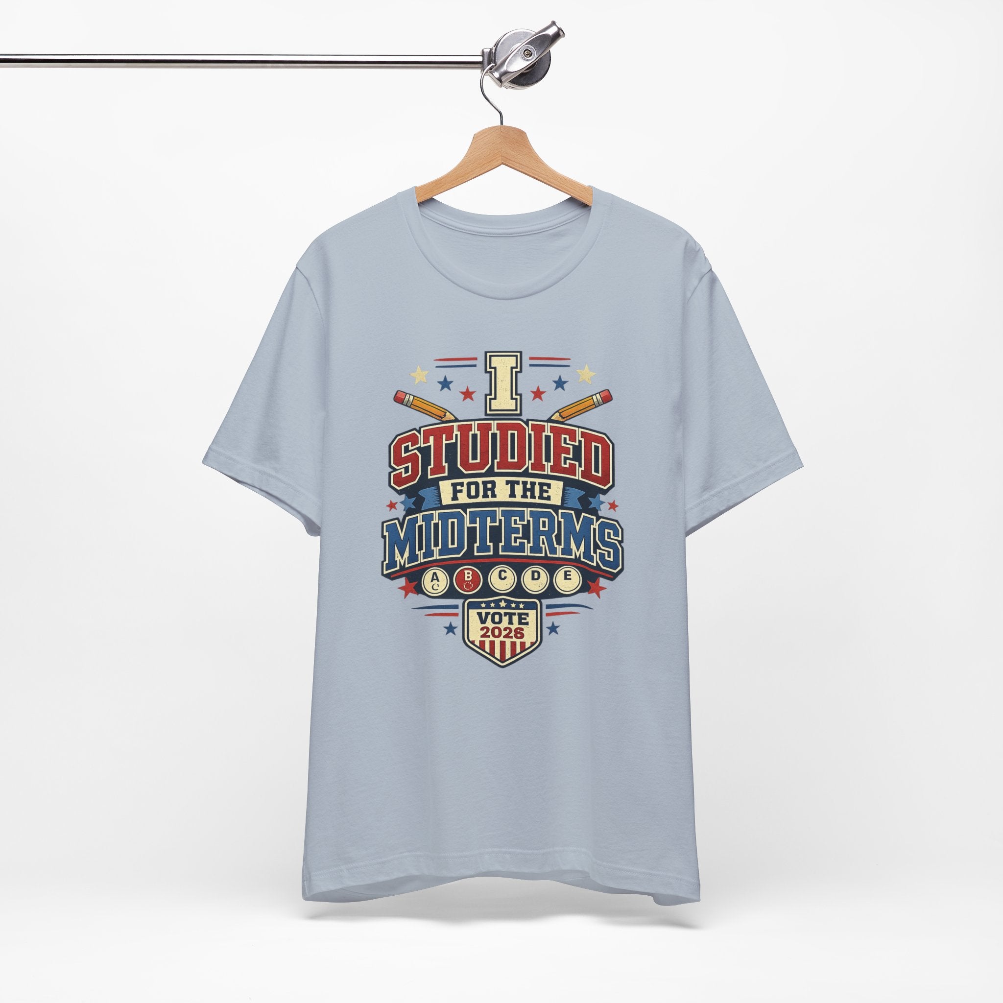 I Studied for the Midterms 2026 T-Shirt – Funny Voting Shirt, Retro Political Tee, Election Day Apparel