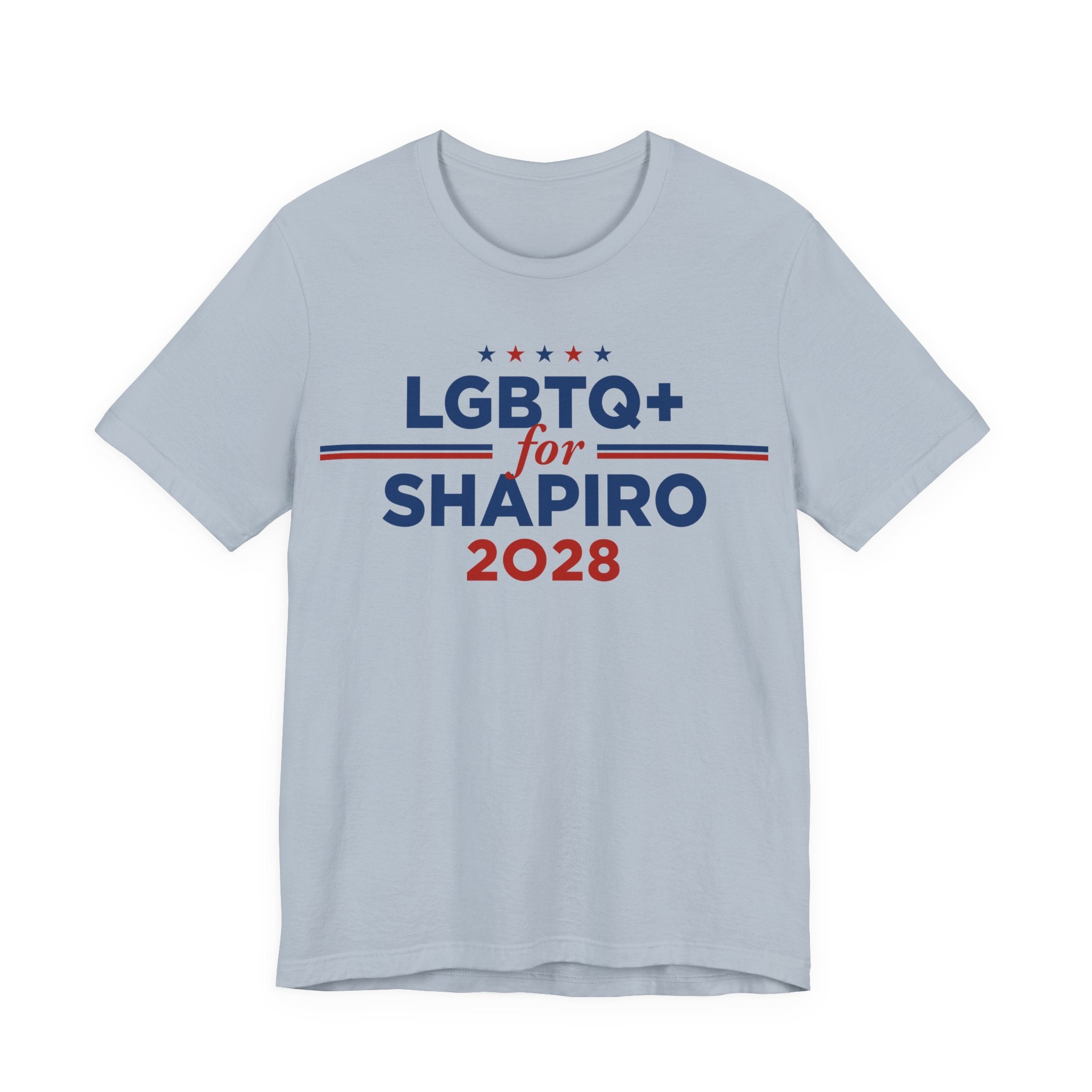 LGBTQ+ for Josh Shapiro for President Campaign T-Shirt 2028