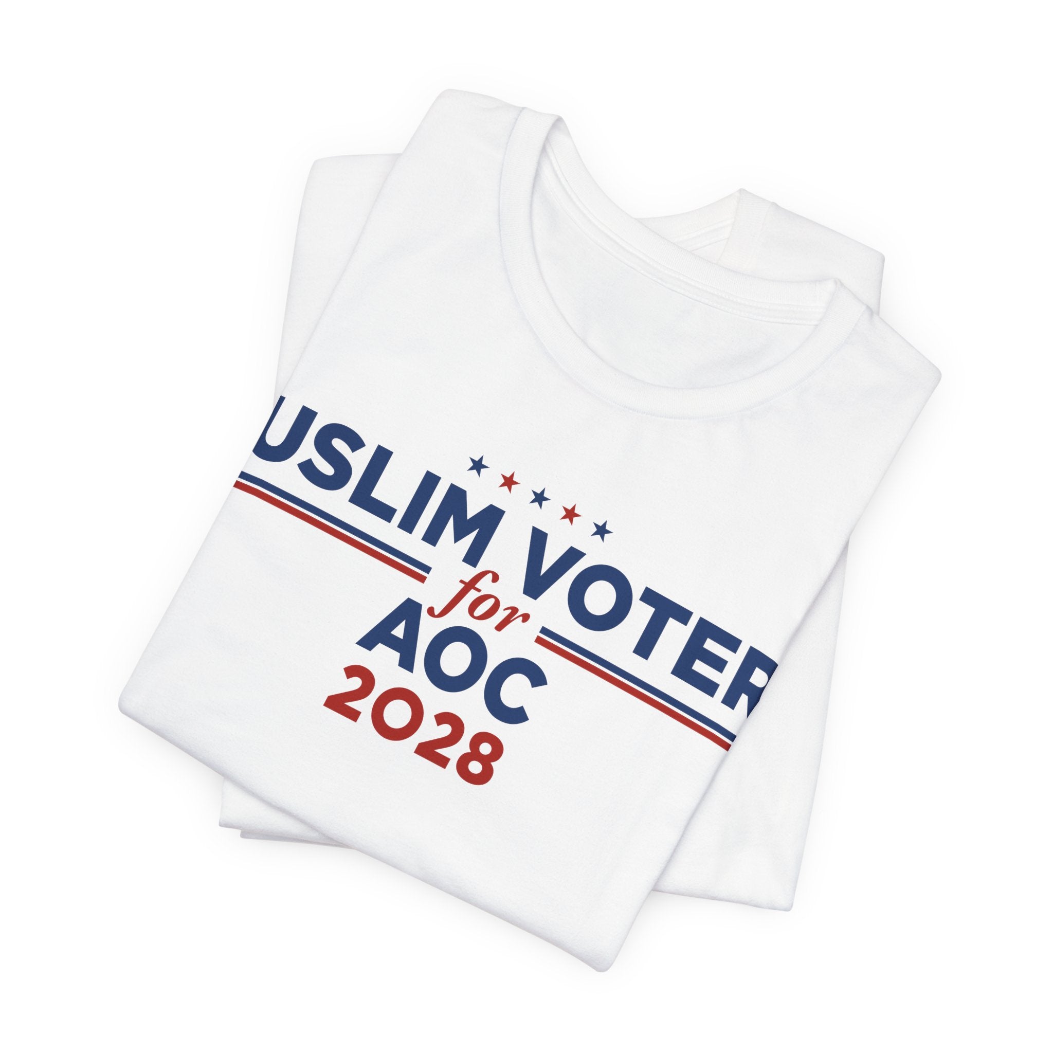 Muslim Voters for AOC for President Campaign T-Shirt 2028