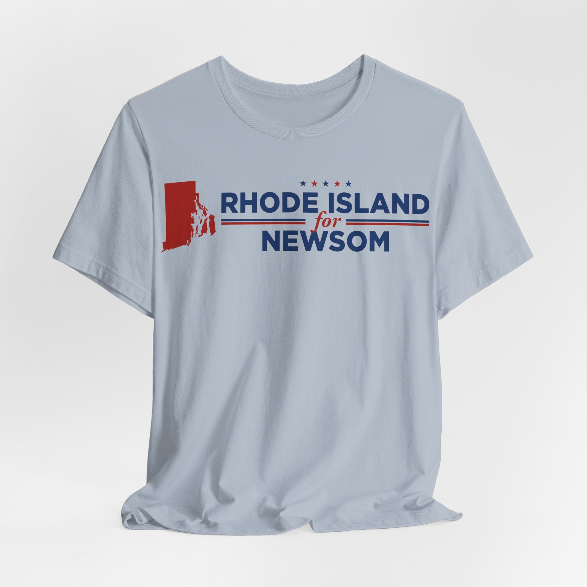 Rhode Island for Gavin Newsom for President Campaign T-Shirt 2028