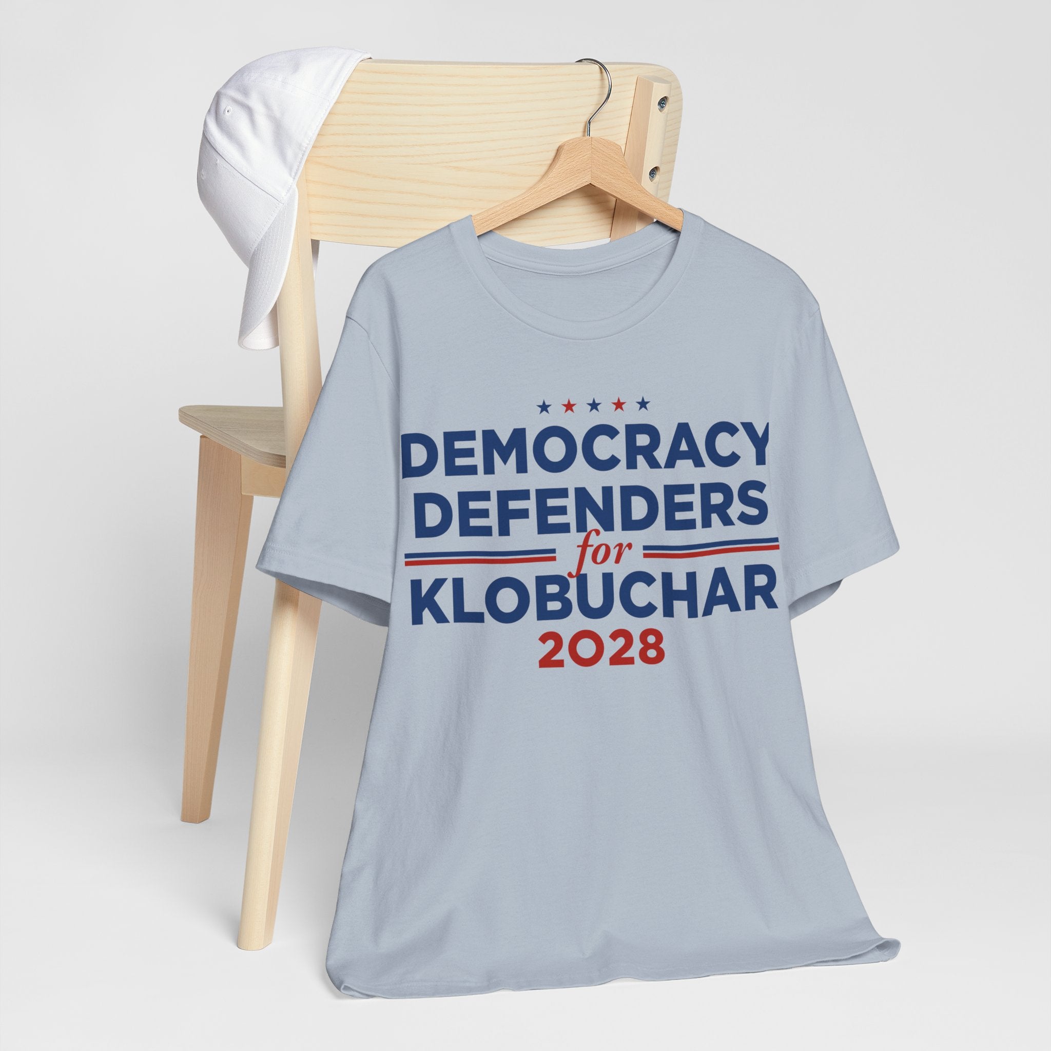 Democracy Defenders for Klobuchar 2028 T-Shirt | Bella+Canvas 3001 Political Graphic Tee
