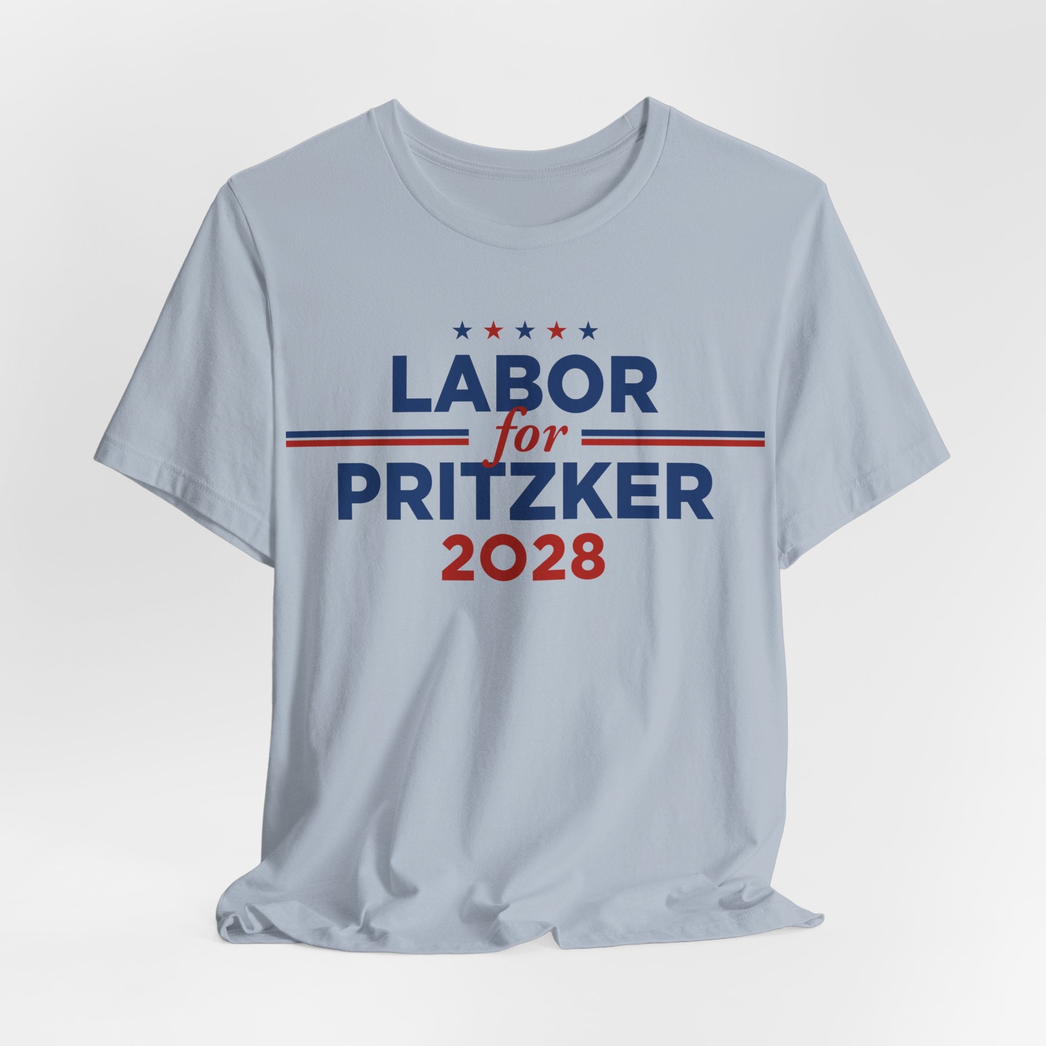 Labor for J.B. Pritzker for President Campaign T-Shirt 2028