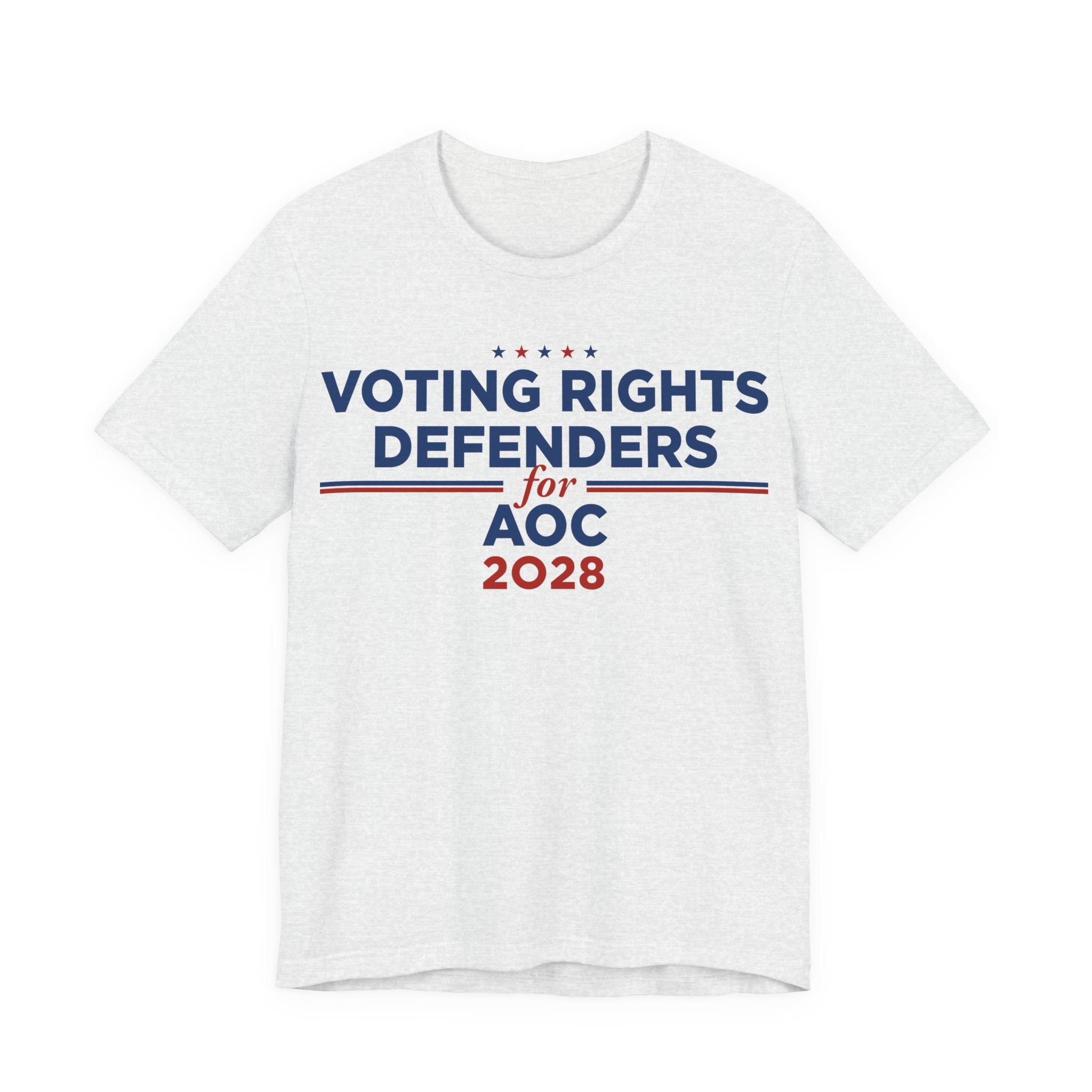 Voting Right Defenders for AOC for President Campaign T-Shirt 2028