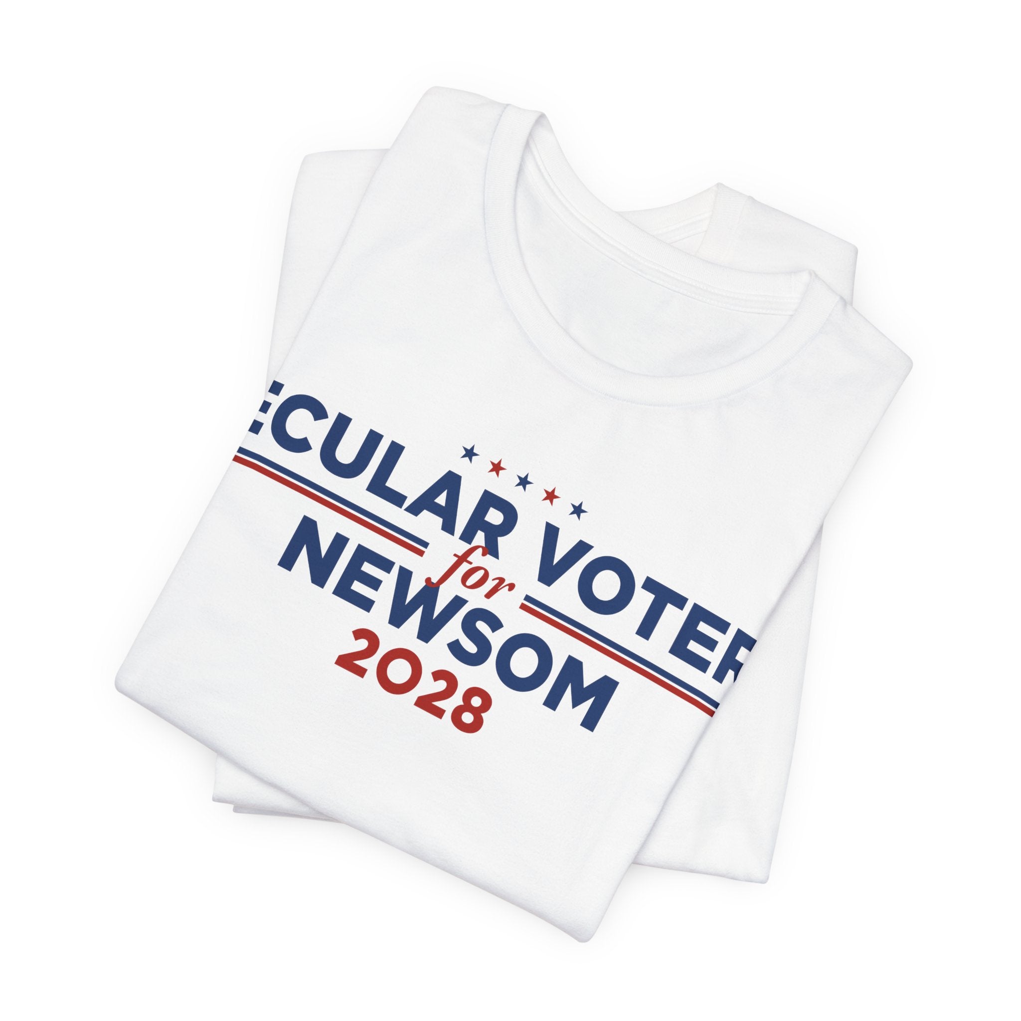 Secular Voters for Gavin Newsom for President Campaign T-Shirt 2028