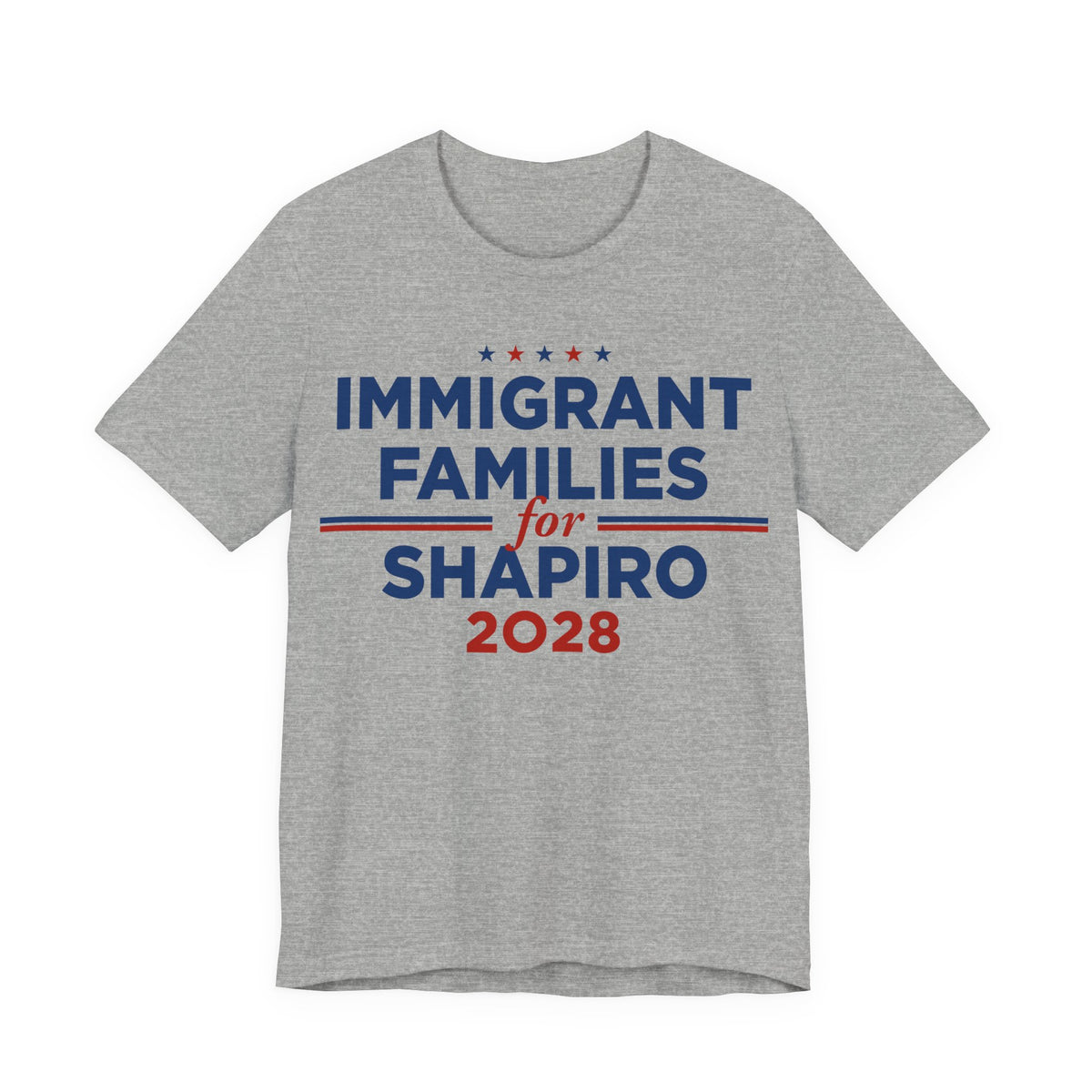 Immigrant Families for Josh Shapiro for President Campaign T-Shirt 2028