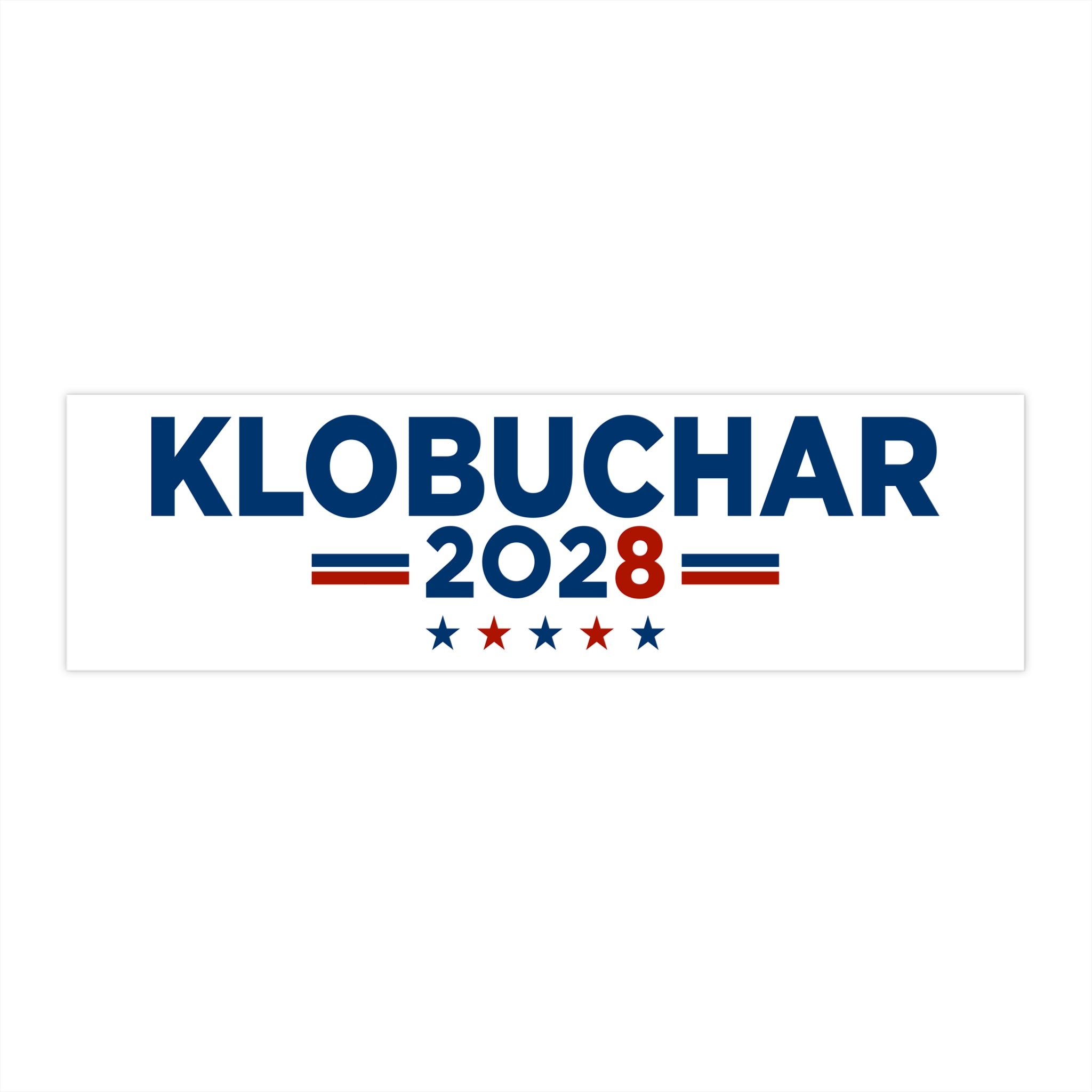 Amy Klobuchar 2028 Bumper Sticker — Political Campaign Sticker