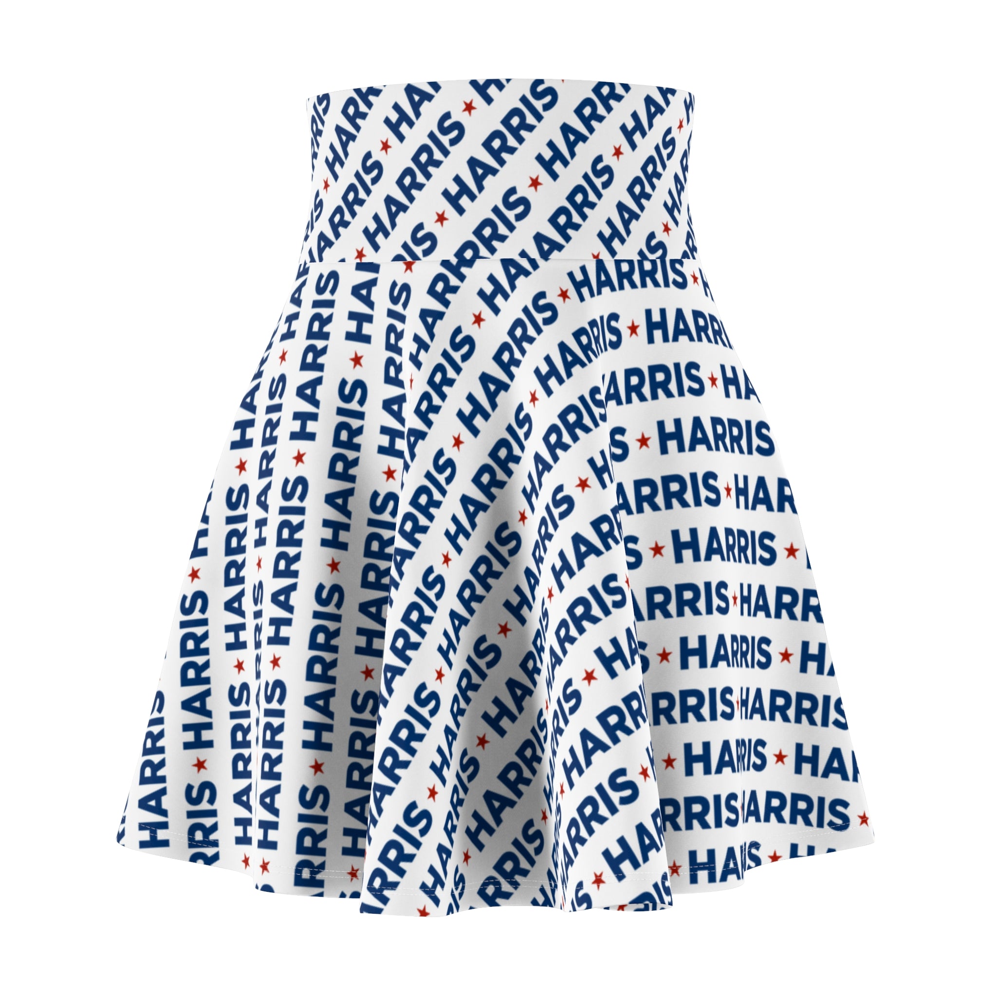 Kamala Harris Skater Skirt – Political Graphic High-Waisted Circle Skirt for Progressive Style