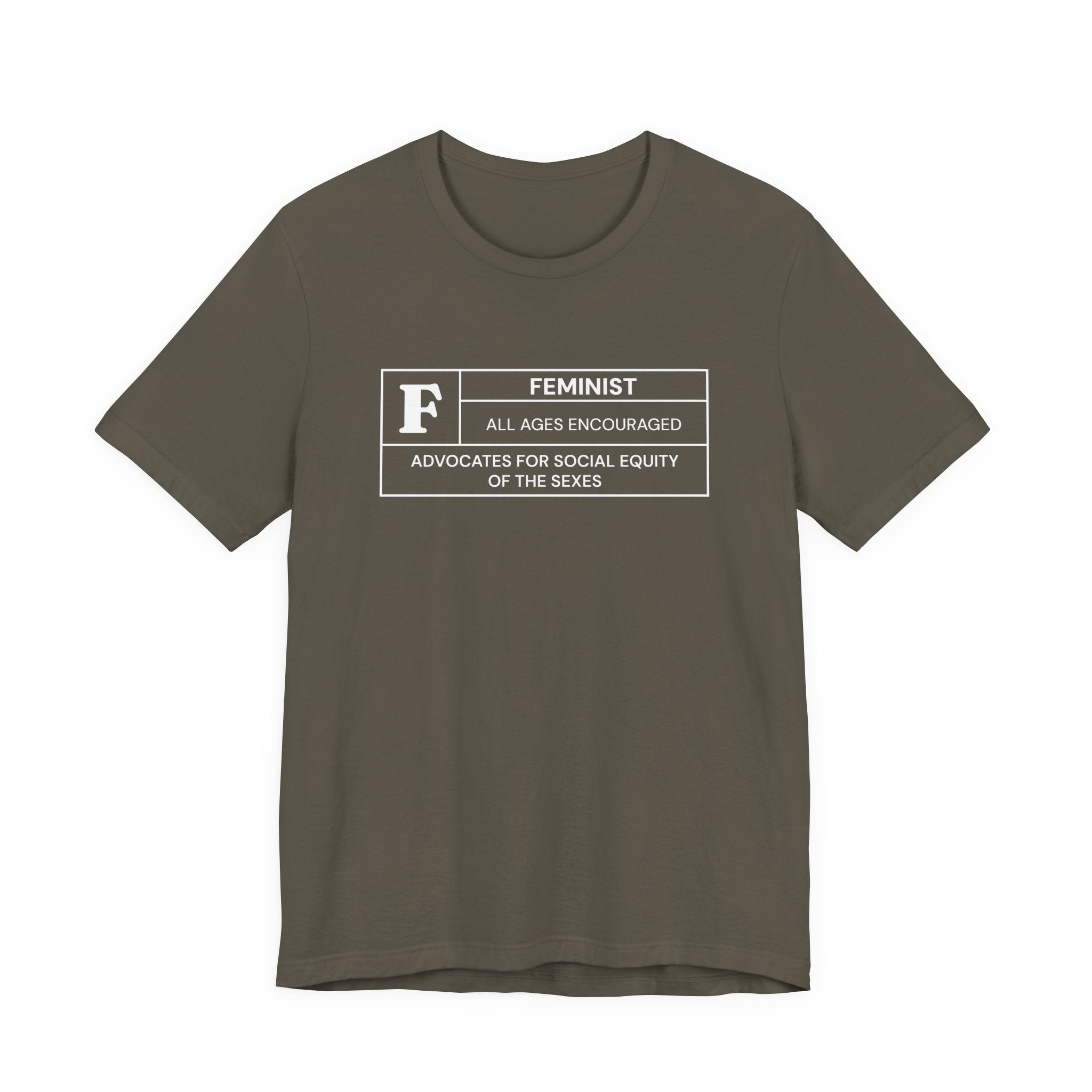 Funny Feminist Ratings Unisex Jersey Short Sleeve T-Shirt