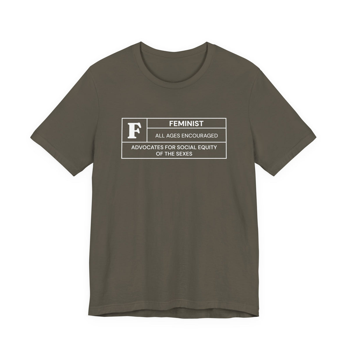 Funny Feminist Ratings Unisex Jersey Short Sleeve T-Shirt