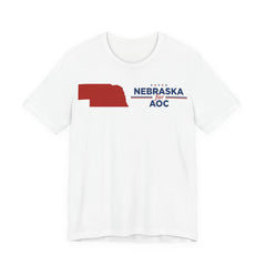 Nebraska for AOC for President Campaign T-Shirt 2028