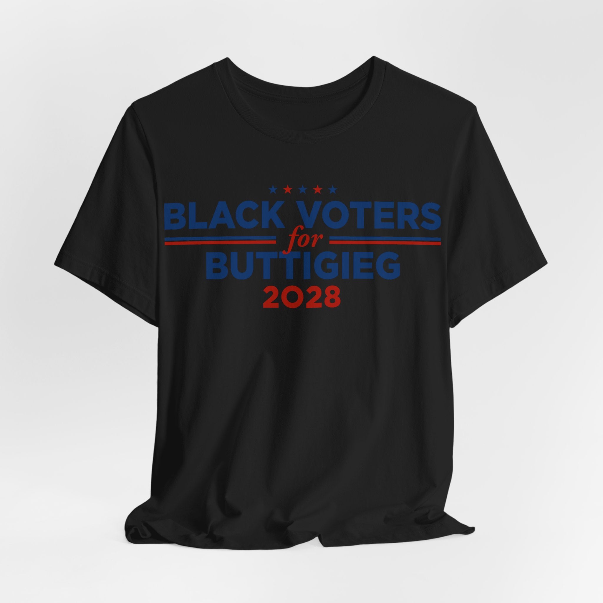Black Voters for Pete Buttigieg Campaign T-Shirt for President 2028