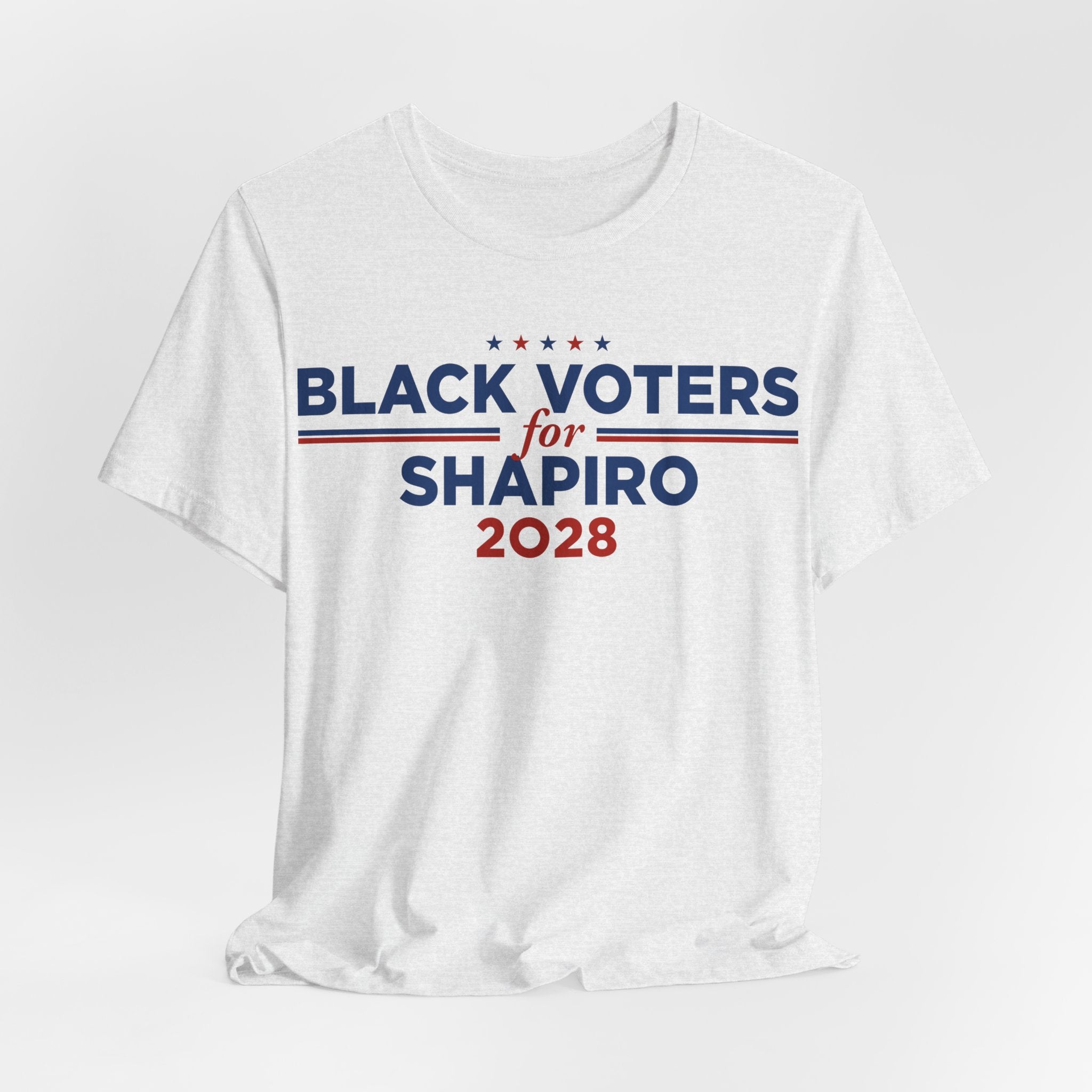 Black Voters for Josh Shapiro Campaign T-Shirt for President 2028