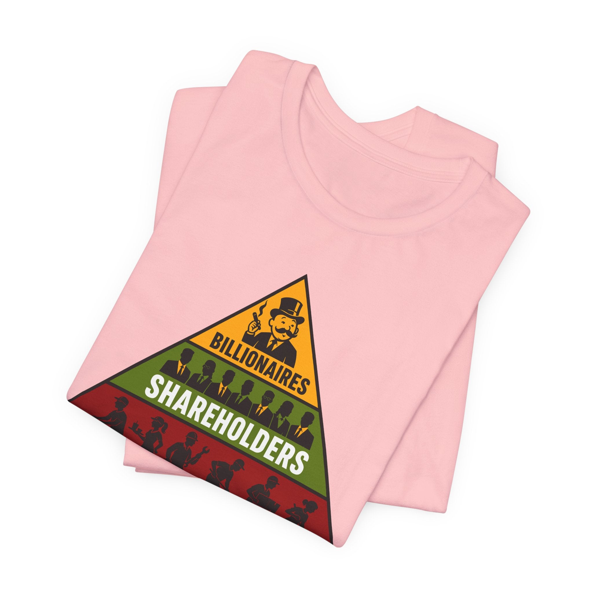 Capitalism Is a Pyramid Scheme T-Shirt | Anti-Capitalist Workers Rights Graphic Tee