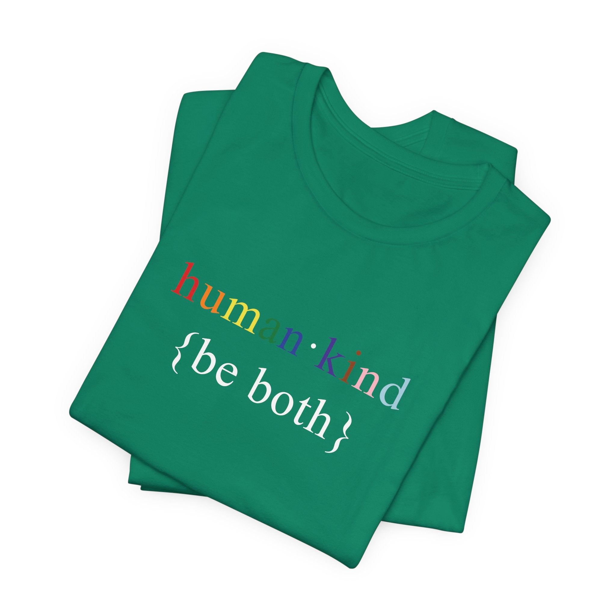 Human Kind Be Both - LGBTQIA Pride Flag Shirt