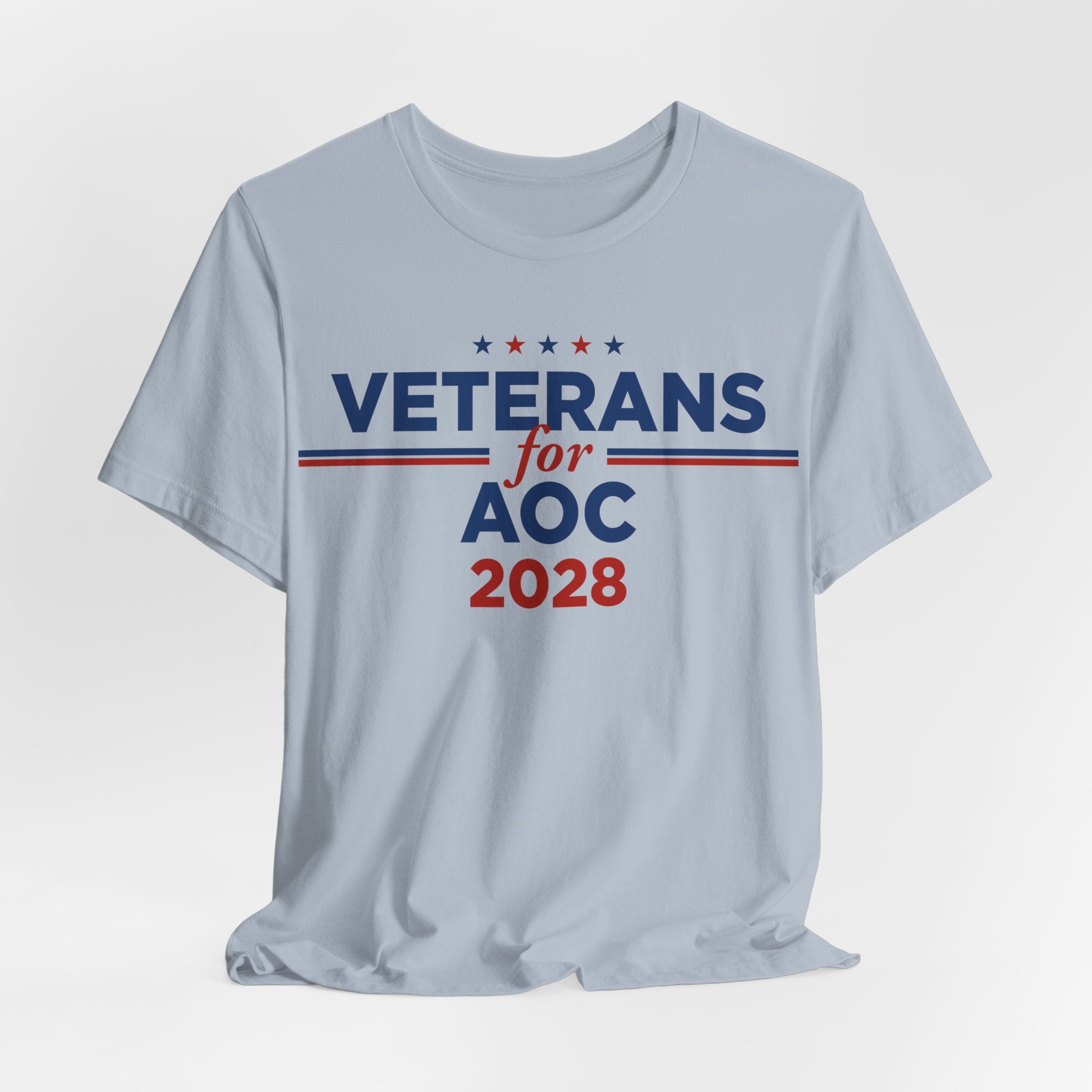 Veterans for AOC for President Campaign T-Shirt 2028