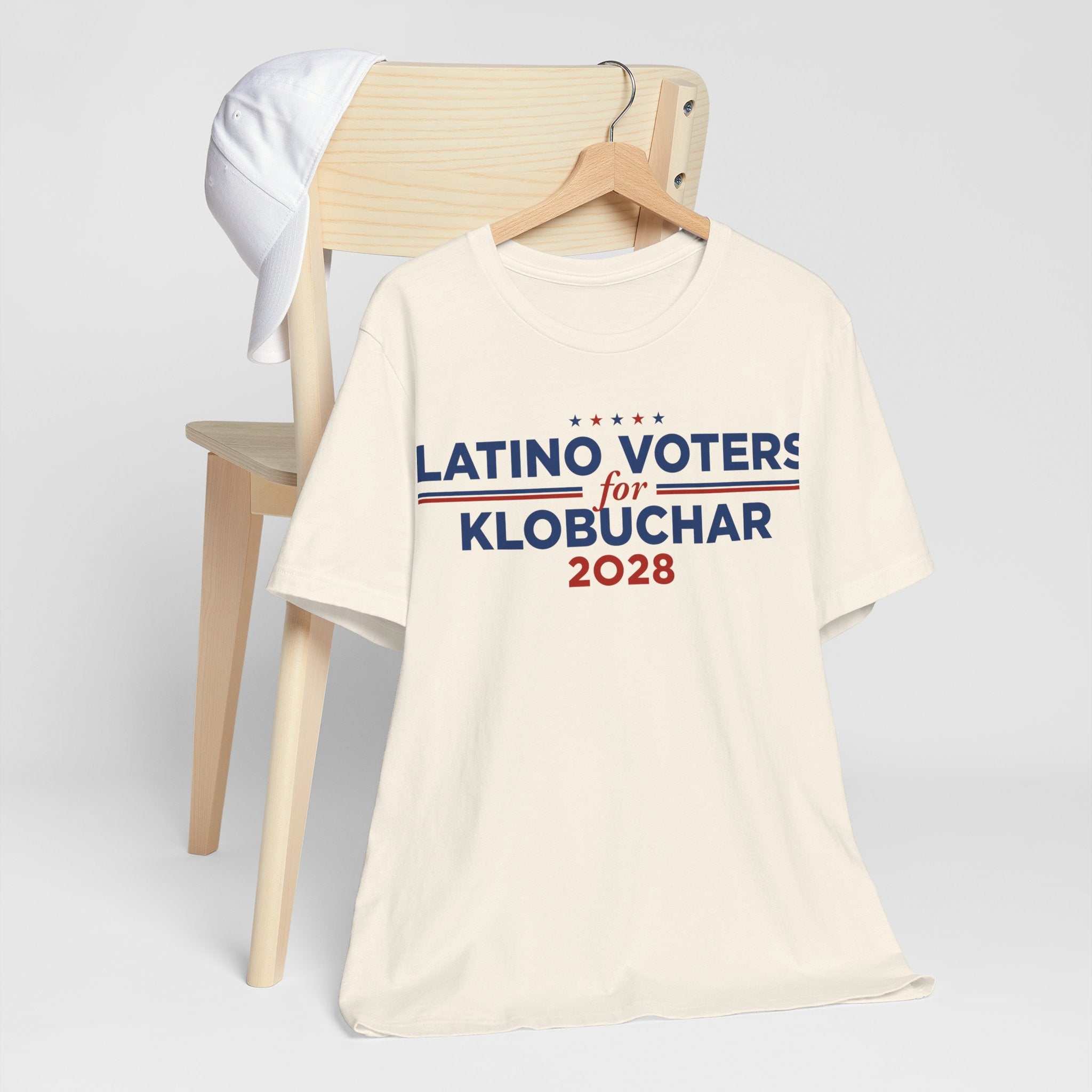 Latino Voters for Amy Klobuchar for President Campaign T-Shirt 2028