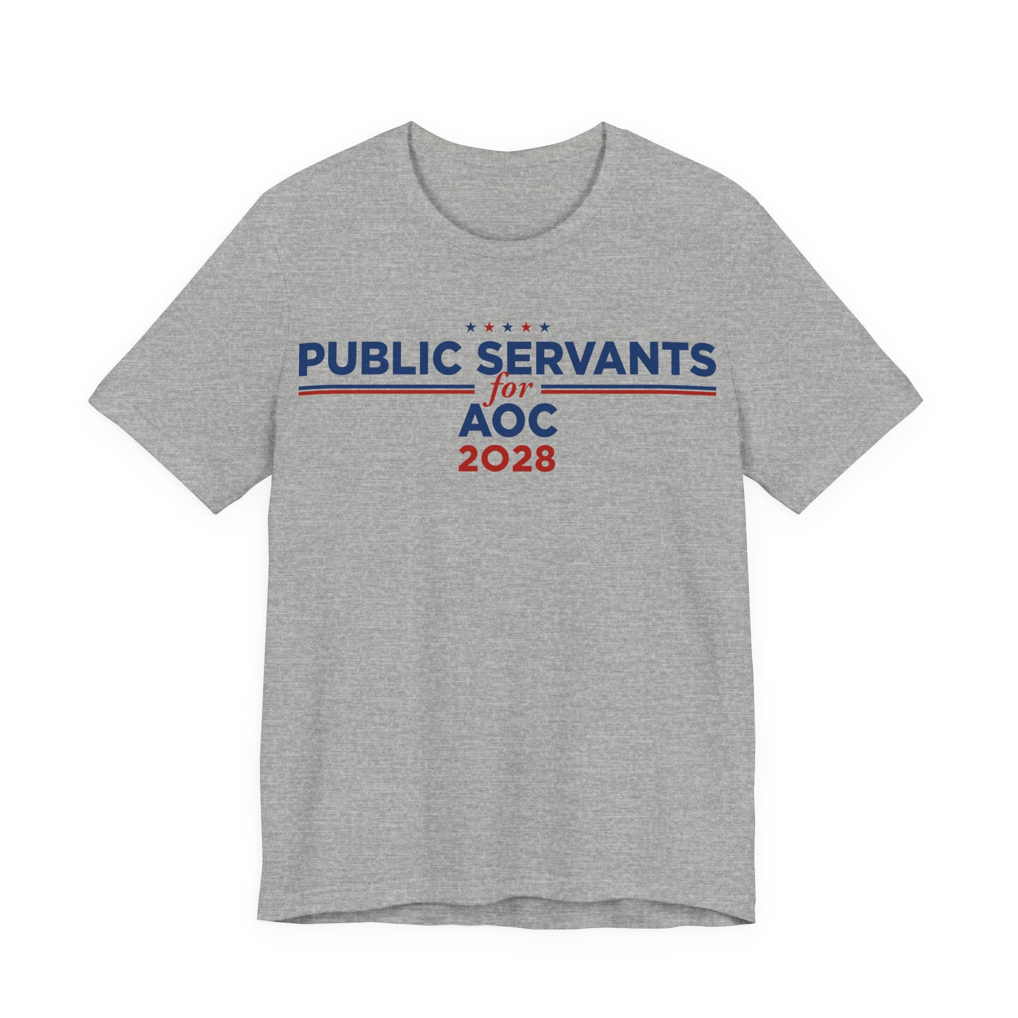 Public Servants for AOC for President Campaign T-Shirt 2028