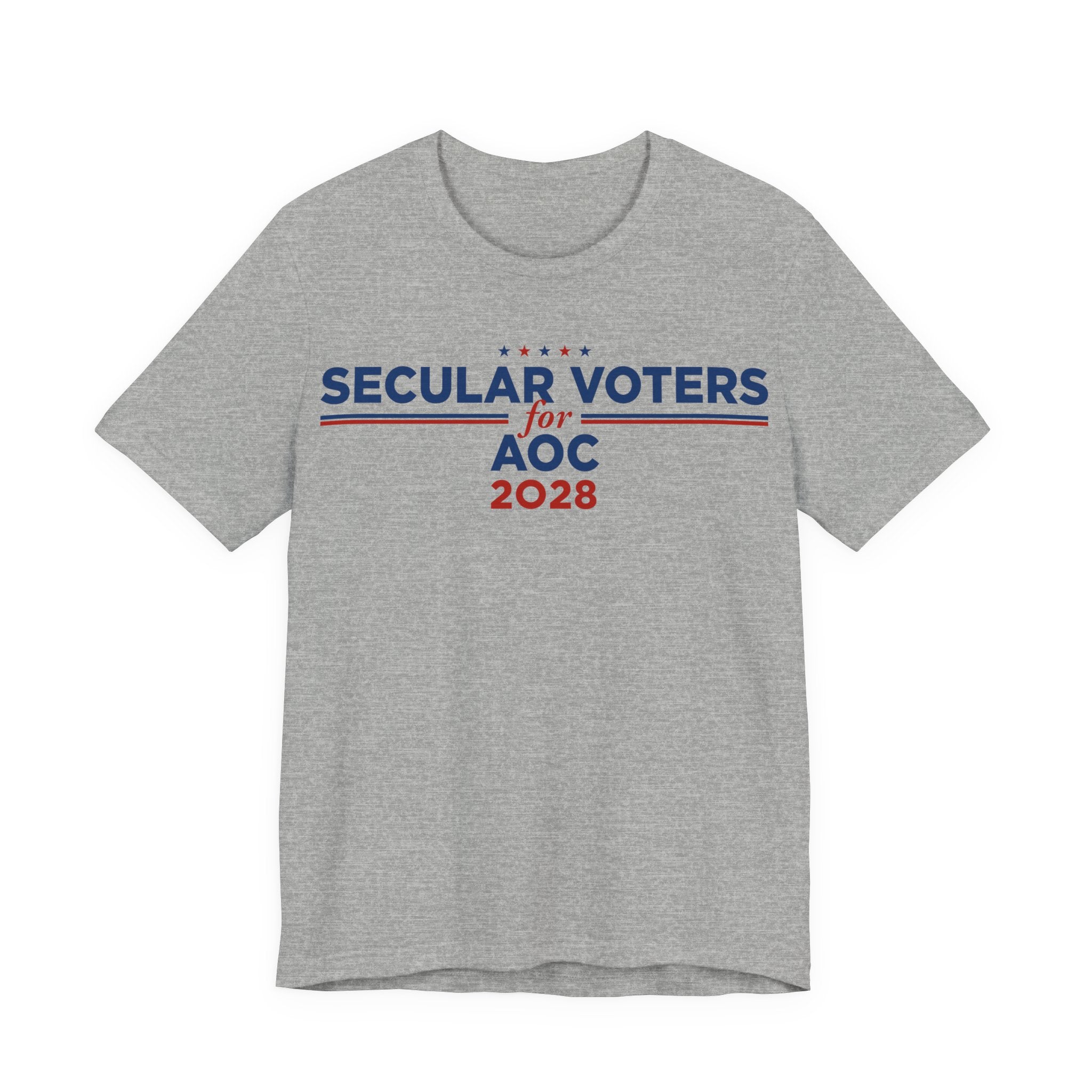 Secular Voters for AOC for President Campaign T-Shirt 2028