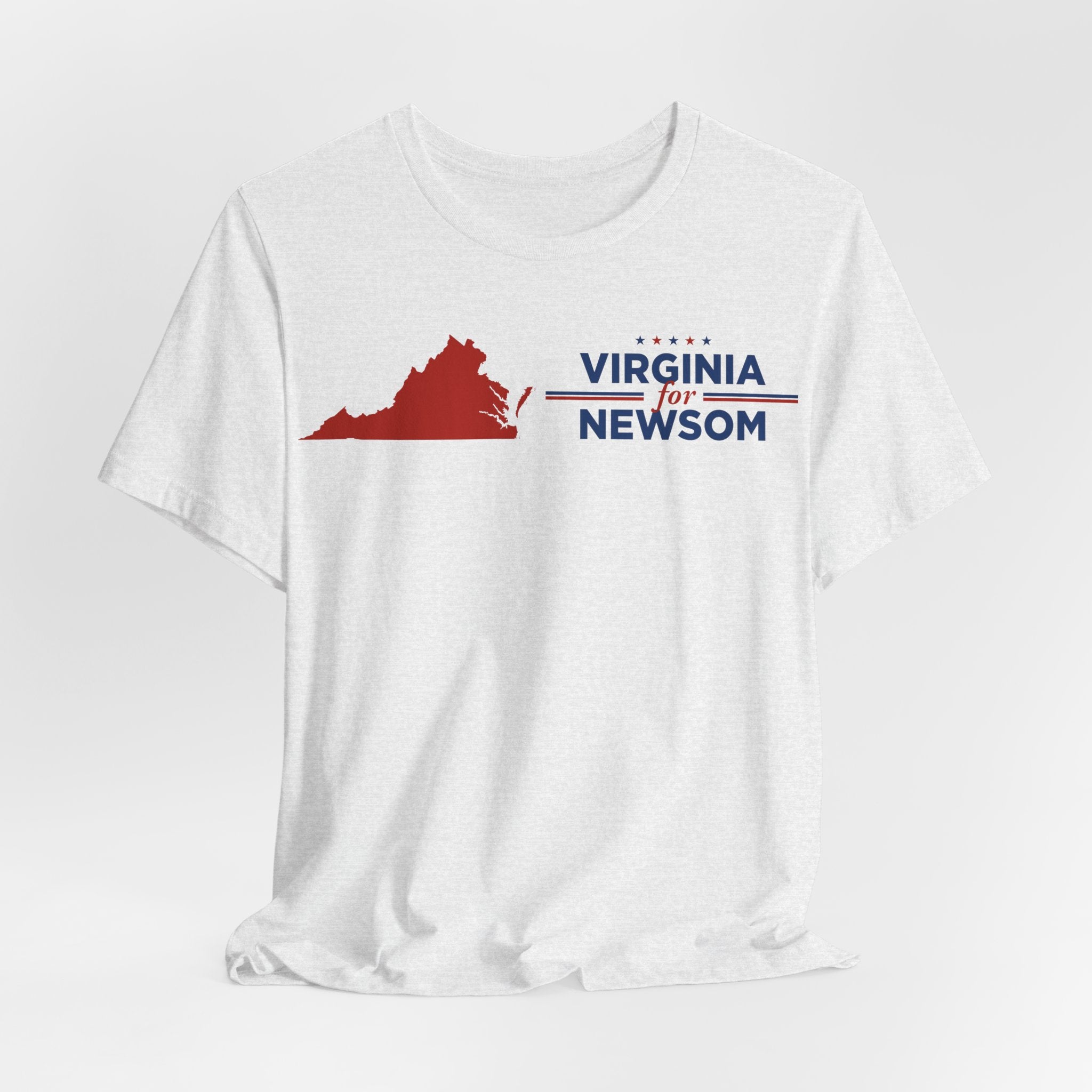 Virginia for Gavin Newsom for President Campaign T-Shirt 2028
