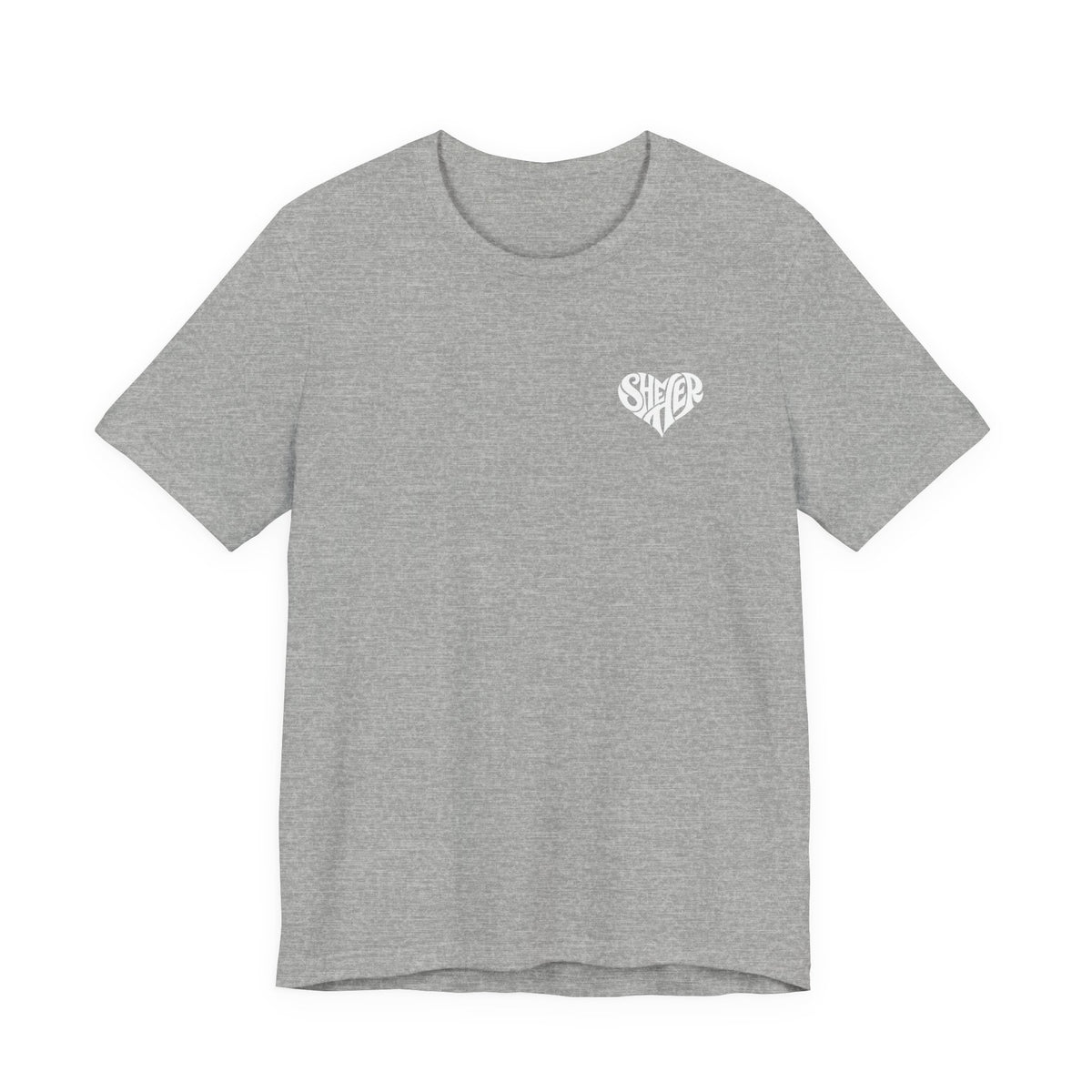 She/Her Heart Pronoun T-Shirt – Minimalist Chest Graphic Tee
