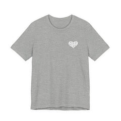She/Her Heart Pronoun T-Shirt – Minimalist Chest Graphic Tee