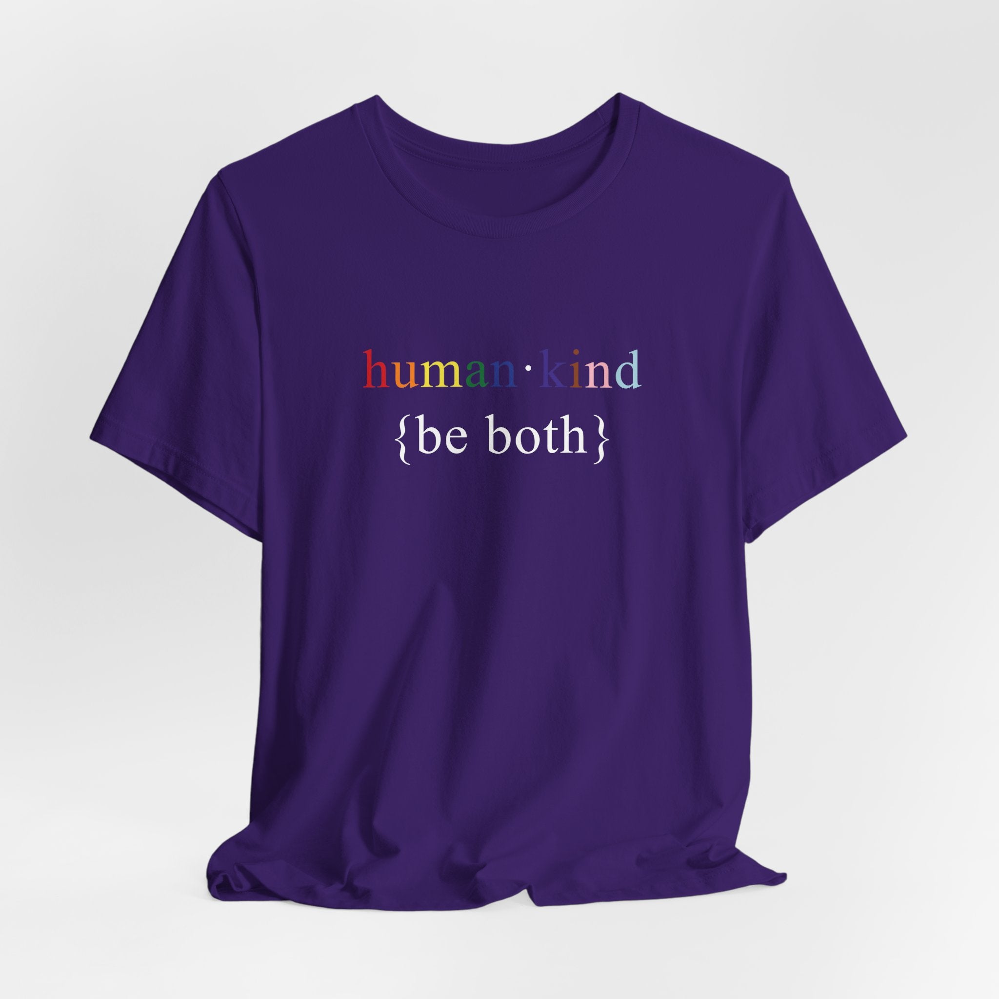 Human Kind Be Both - LGBTQIA Pride Flag Shirt