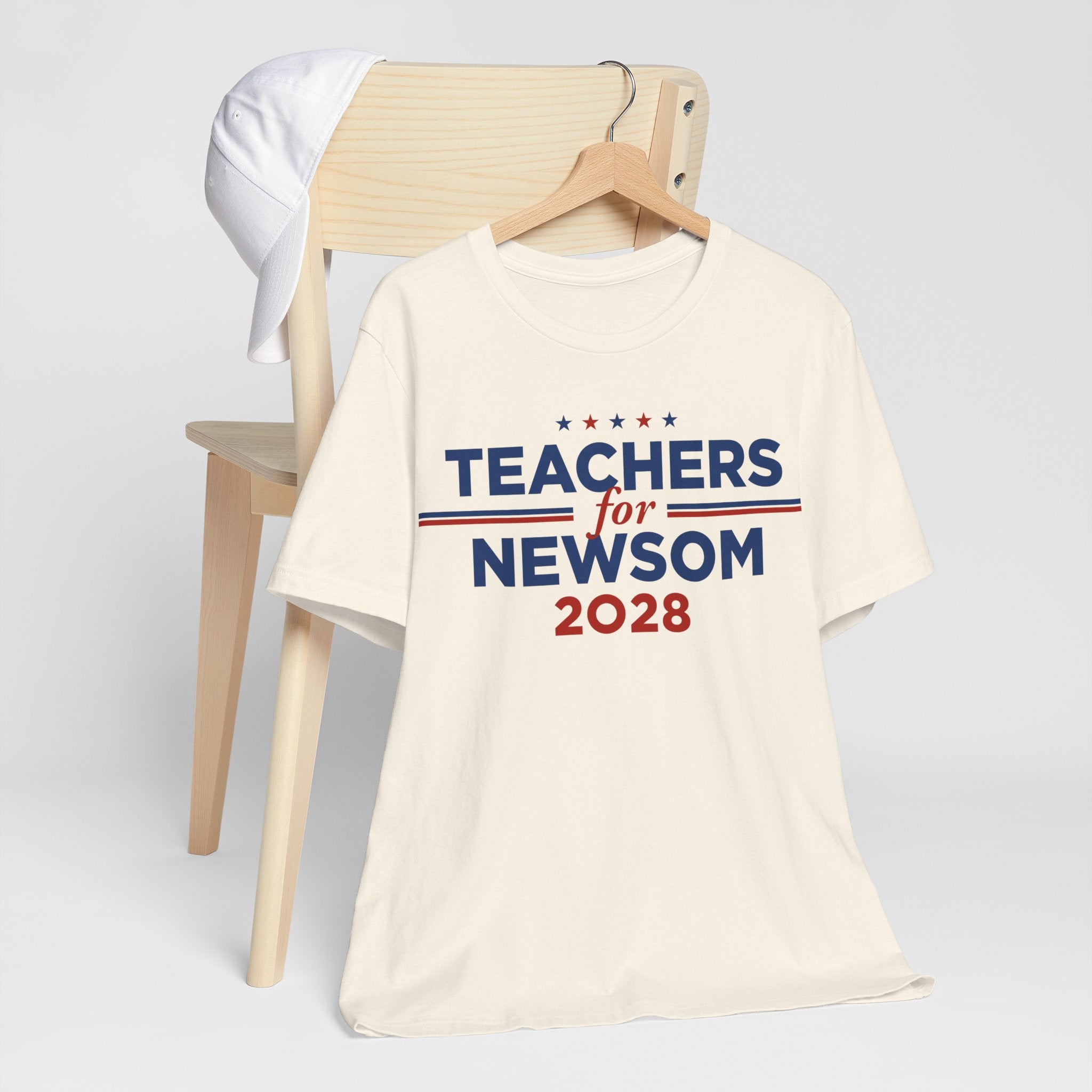 Teachers for Gavin Newsom for President Campaign T-Shirt 2028