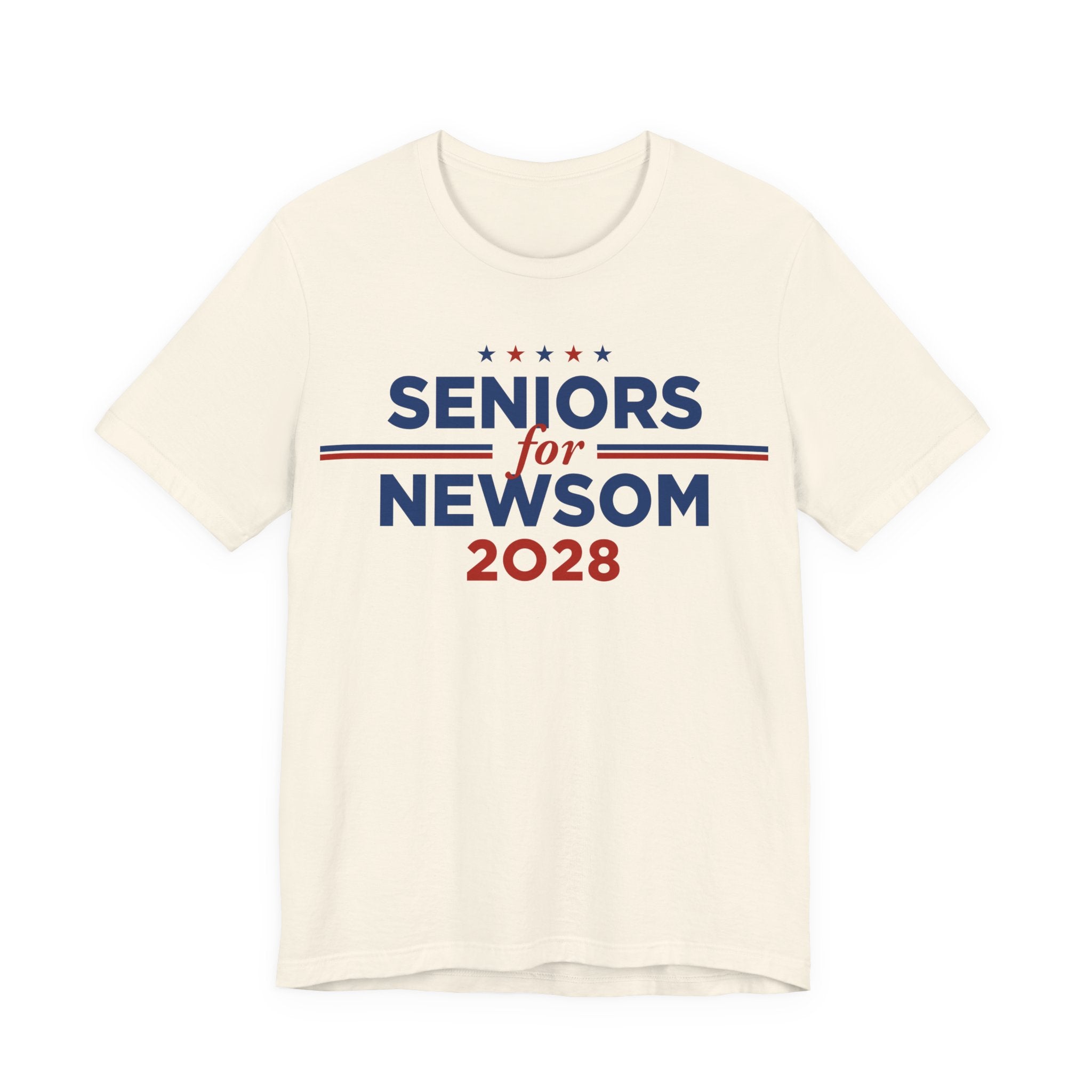 Seniors for Gavin Newsom for President Campaign T-Shirt 2028
