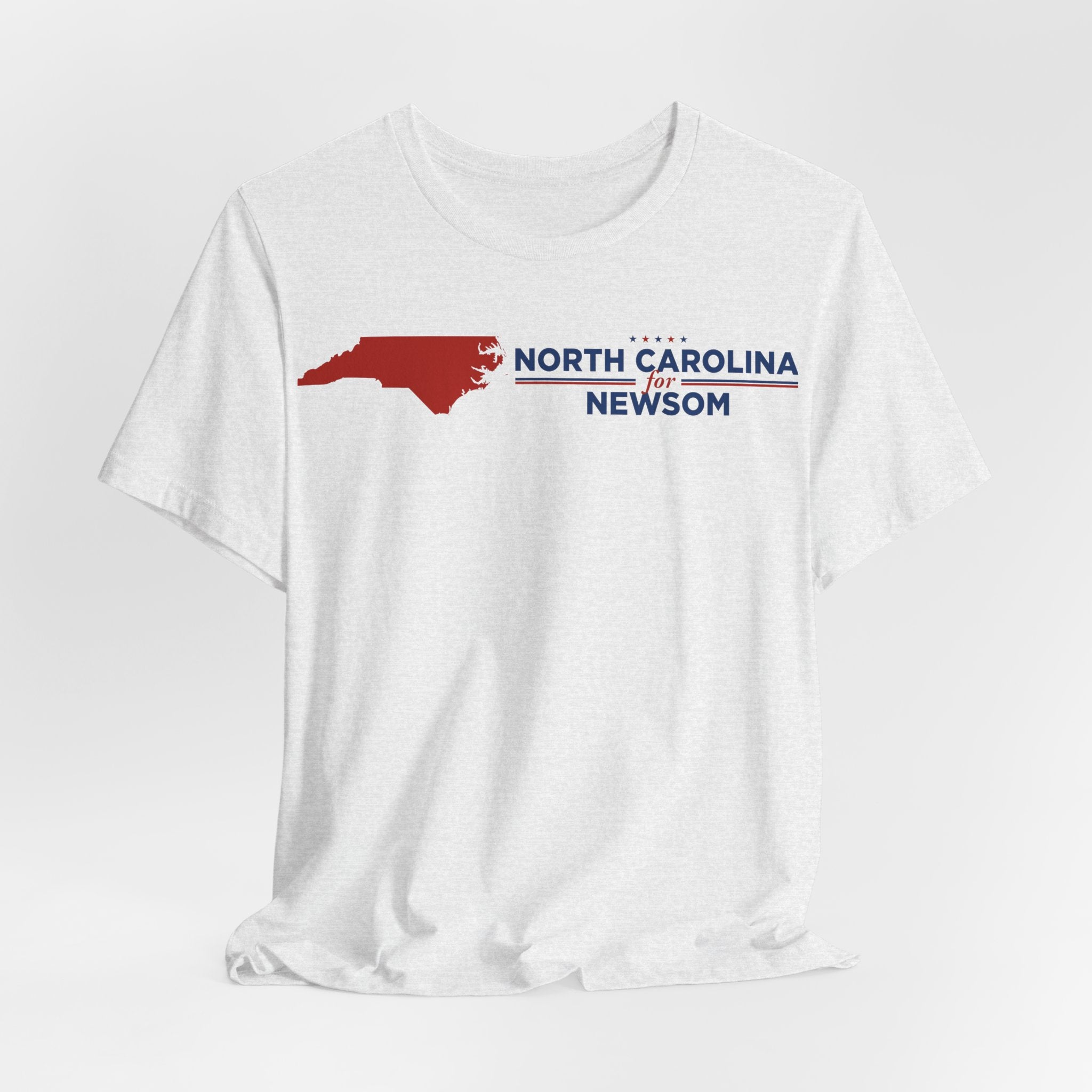 North Carolina for Gavin Newsom for President Campaign T-Shirt 2028