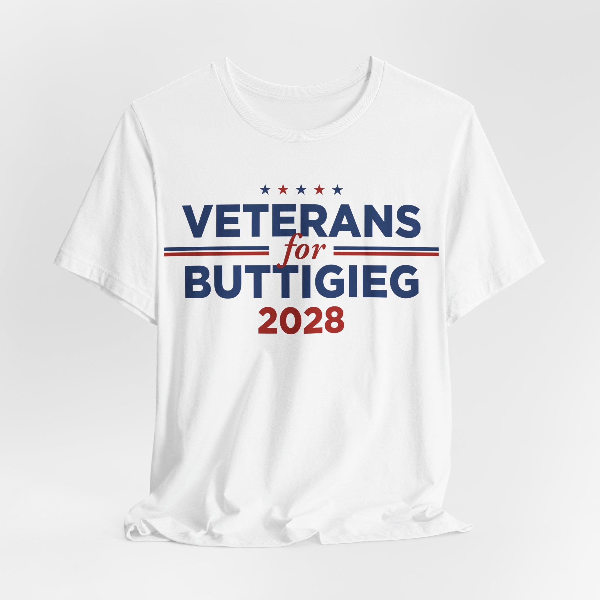 Veterans for Pete Buttigieg for President Campaign T-Shirt 2028