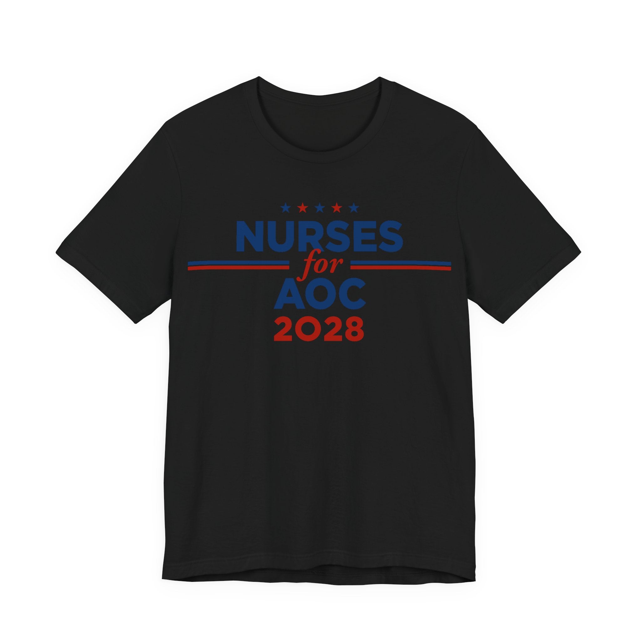 Nurses for AOC for President Campaign T-Shirt 2028