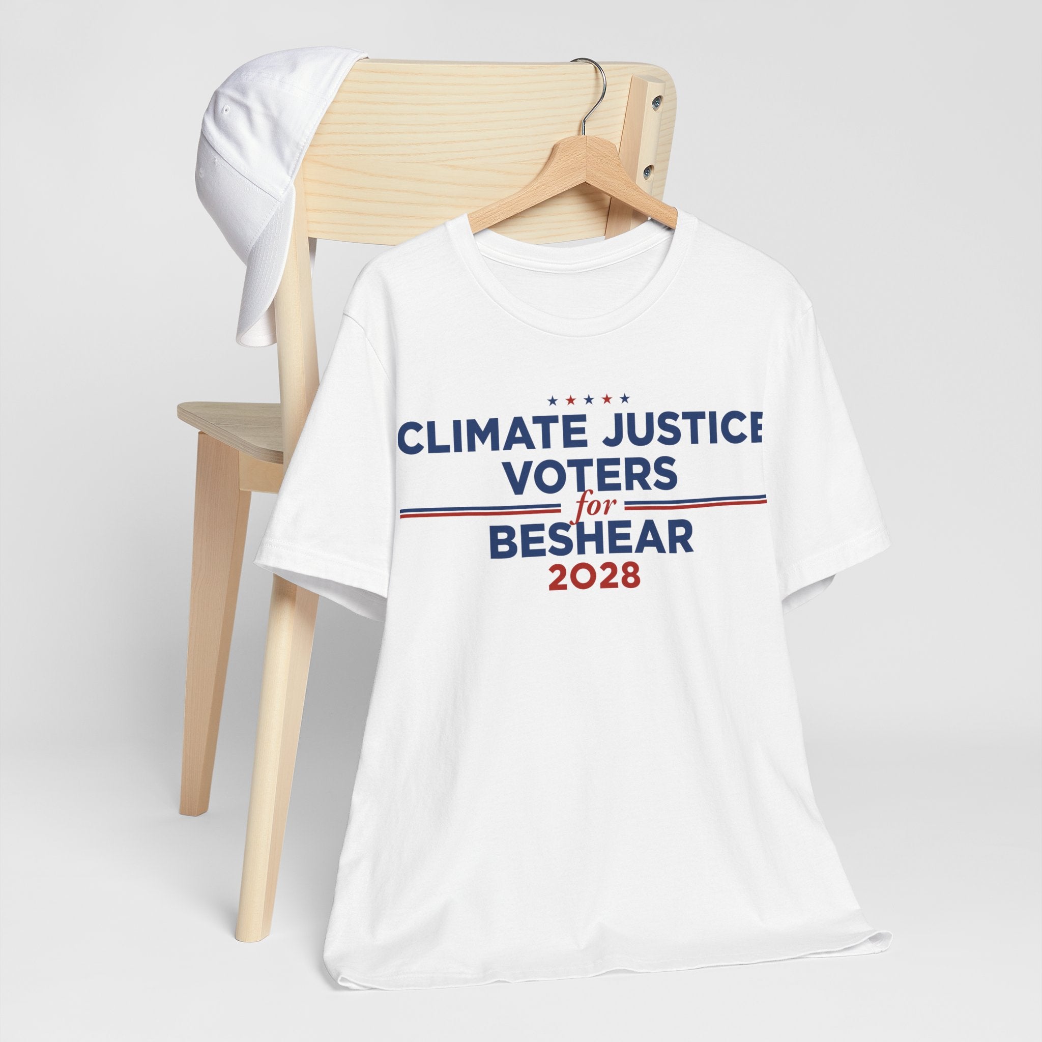 Climate Justice Voters for Beshear 2028 T-Shirt | Bella+Canvas 3001 Political Graphic Tee