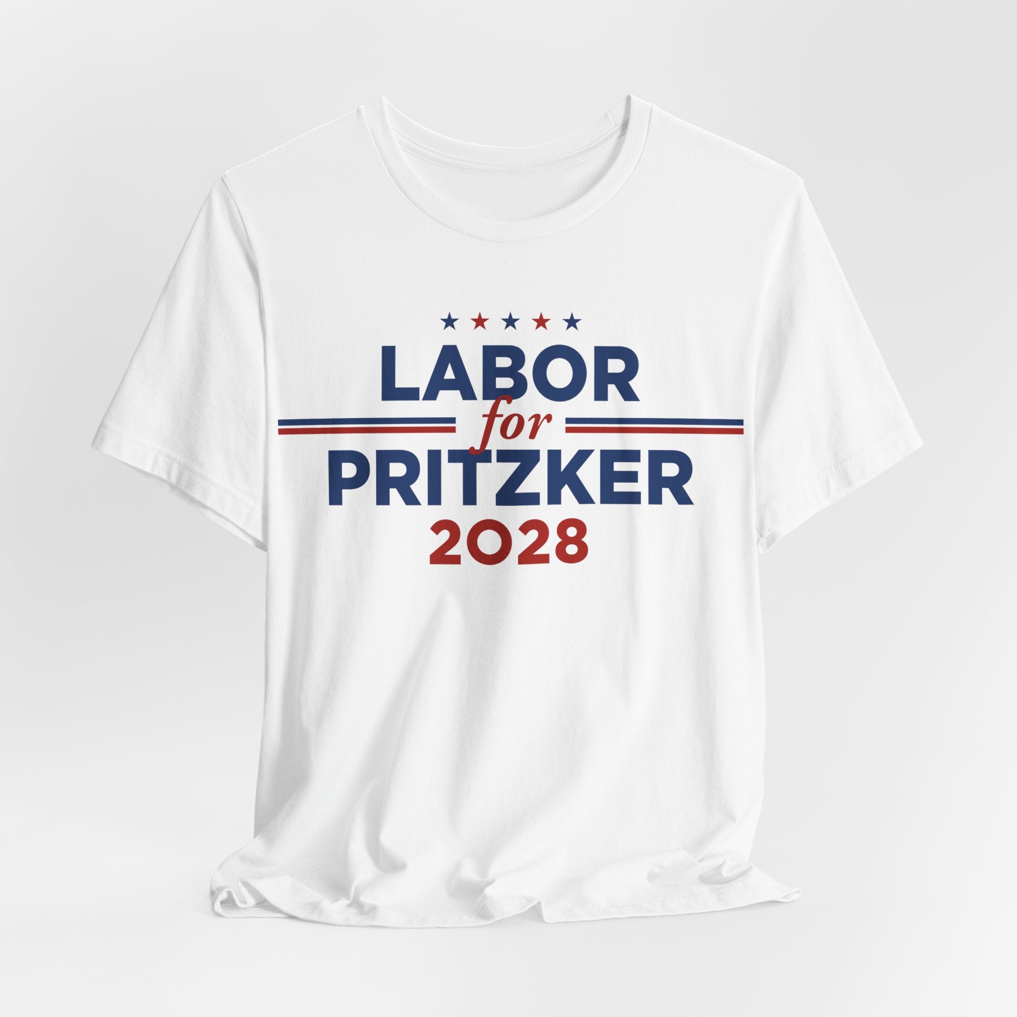 Labor for J.B. Pritzker for President Campaign T-Shirt 2028