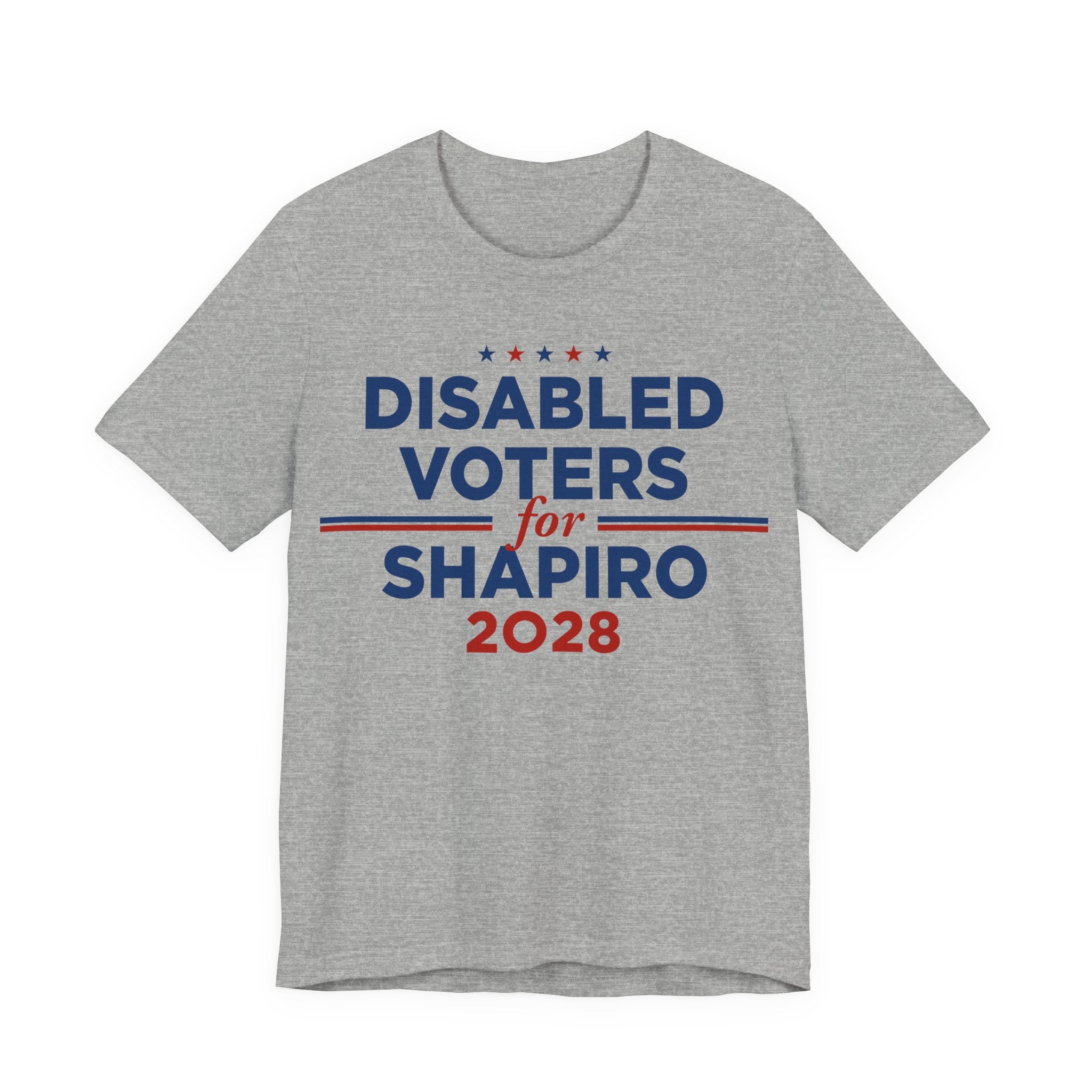 Disabled Voters for Josh Shapiro for President Campaign T-Shirt 2028
