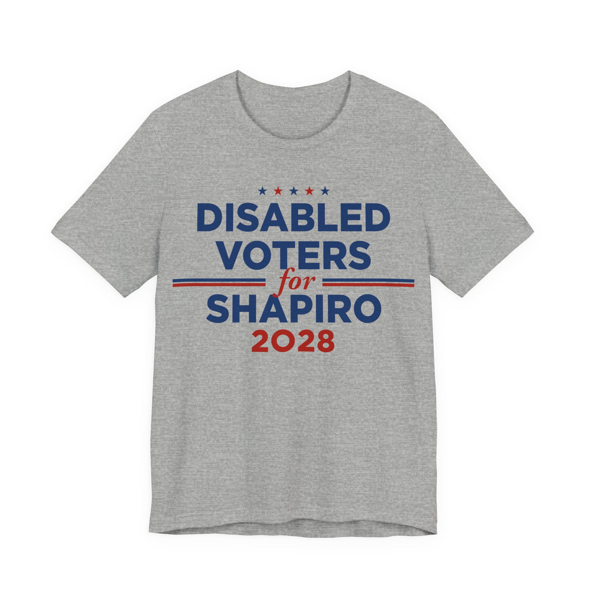Disabled Voters for Josh Shapiro for President Campaign T-Shirt 2028
