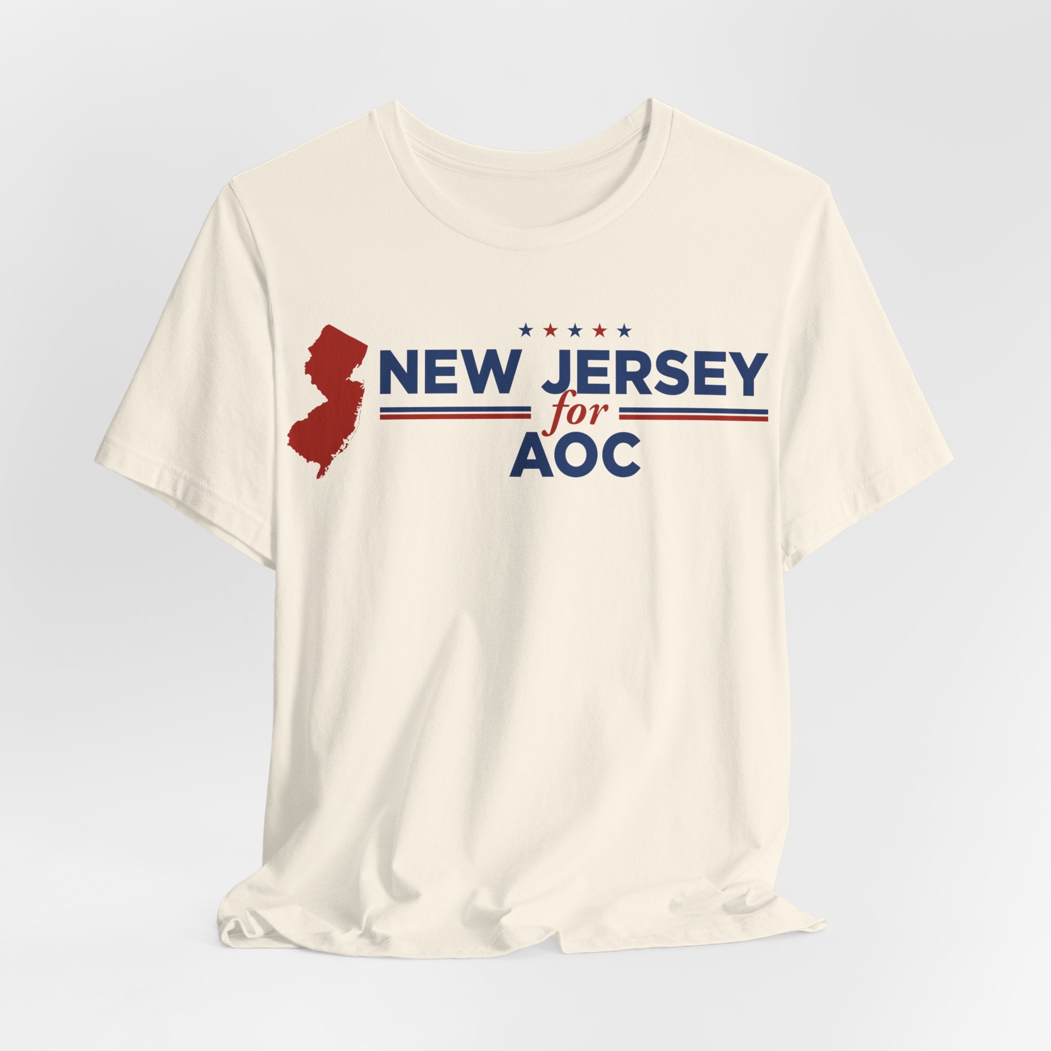 New Jersey for AOC for President Campaign T-Shirt 2028