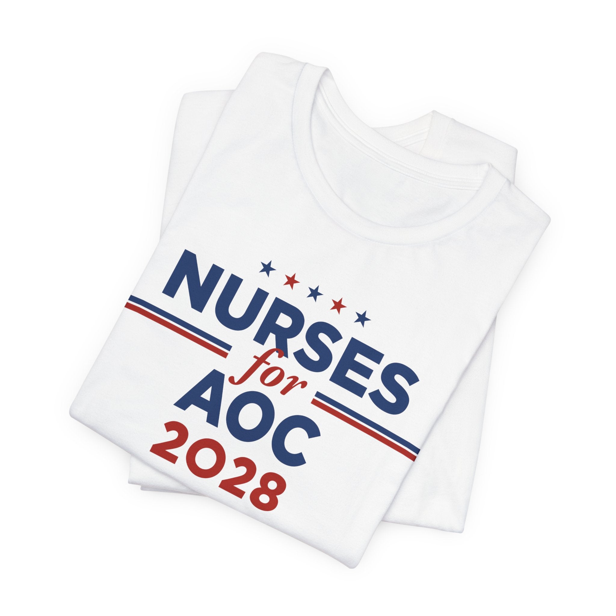 Nurses for AOC for President Campaign T-Shirt 2028