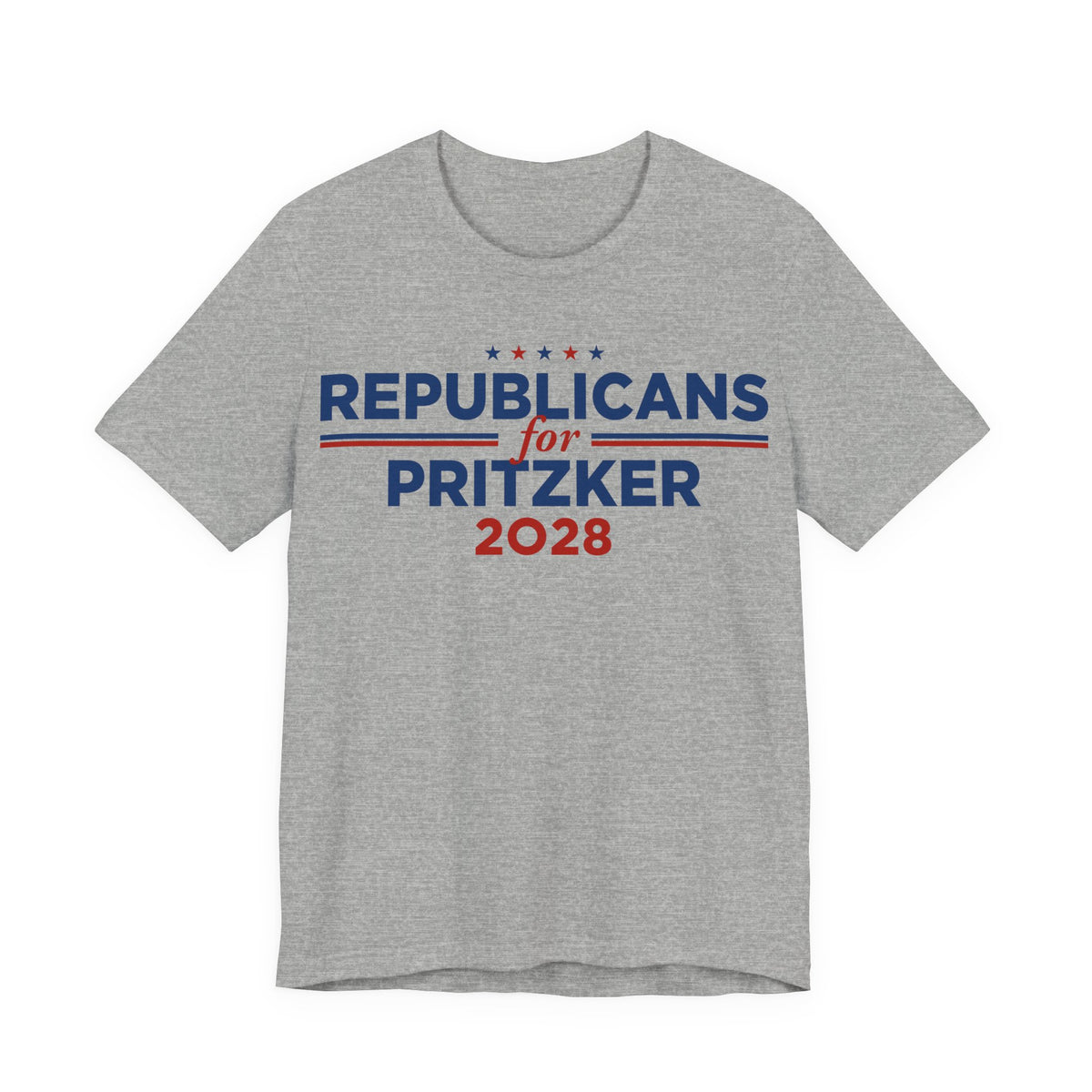 Republicans for J.B. Pritzker for President Campaign T-Shirt 2028