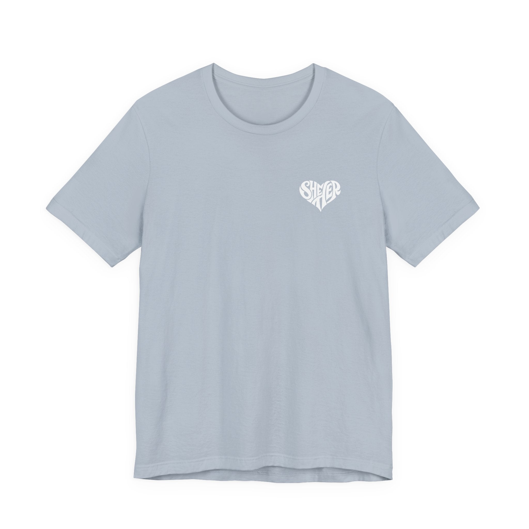 She/Her Heart Pronoun T-Shirt – Minimalist Chest Graphic Tee