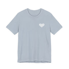 She/Her Heart Pronoun T-Shirt – Minimalist Chest Graphic Tee