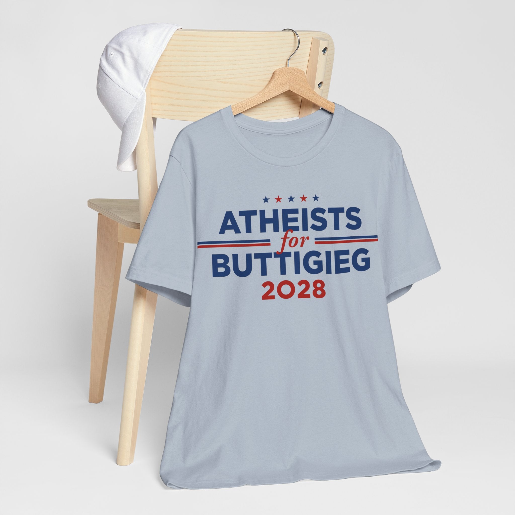 Atheists for Pete Buttigieg for President Campaign T-Shirt 2028