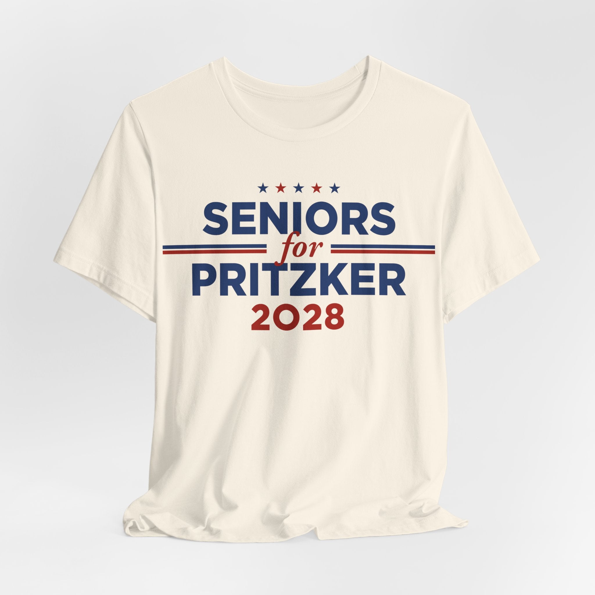 Seniors for J.B. Pritzker for President Campaign T-Shirt 2028