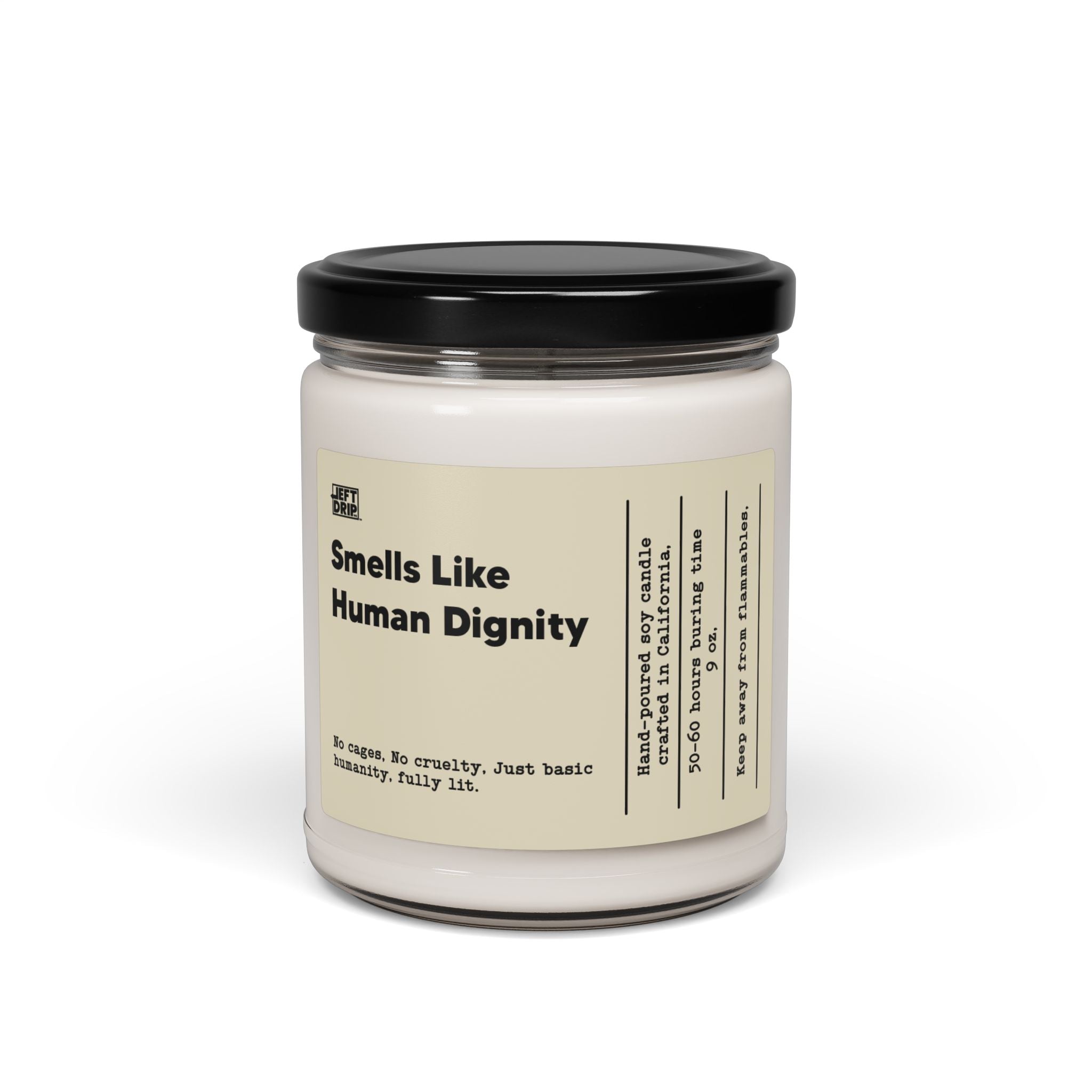 Smells Like Human Dignity – Hand-Poured Soy Candle (9 oz)