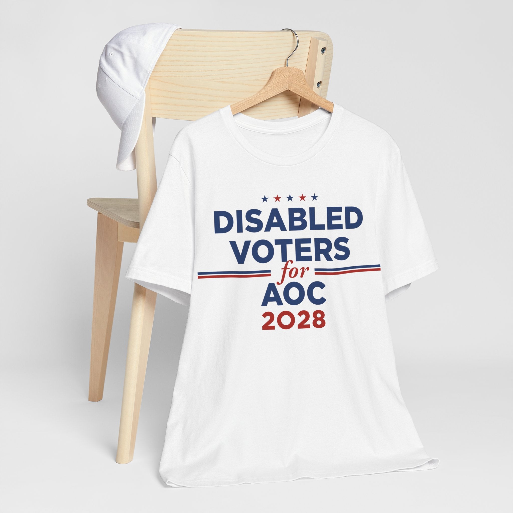 Disabled Voters for AOC for President Campaign T-Shirt 2028
