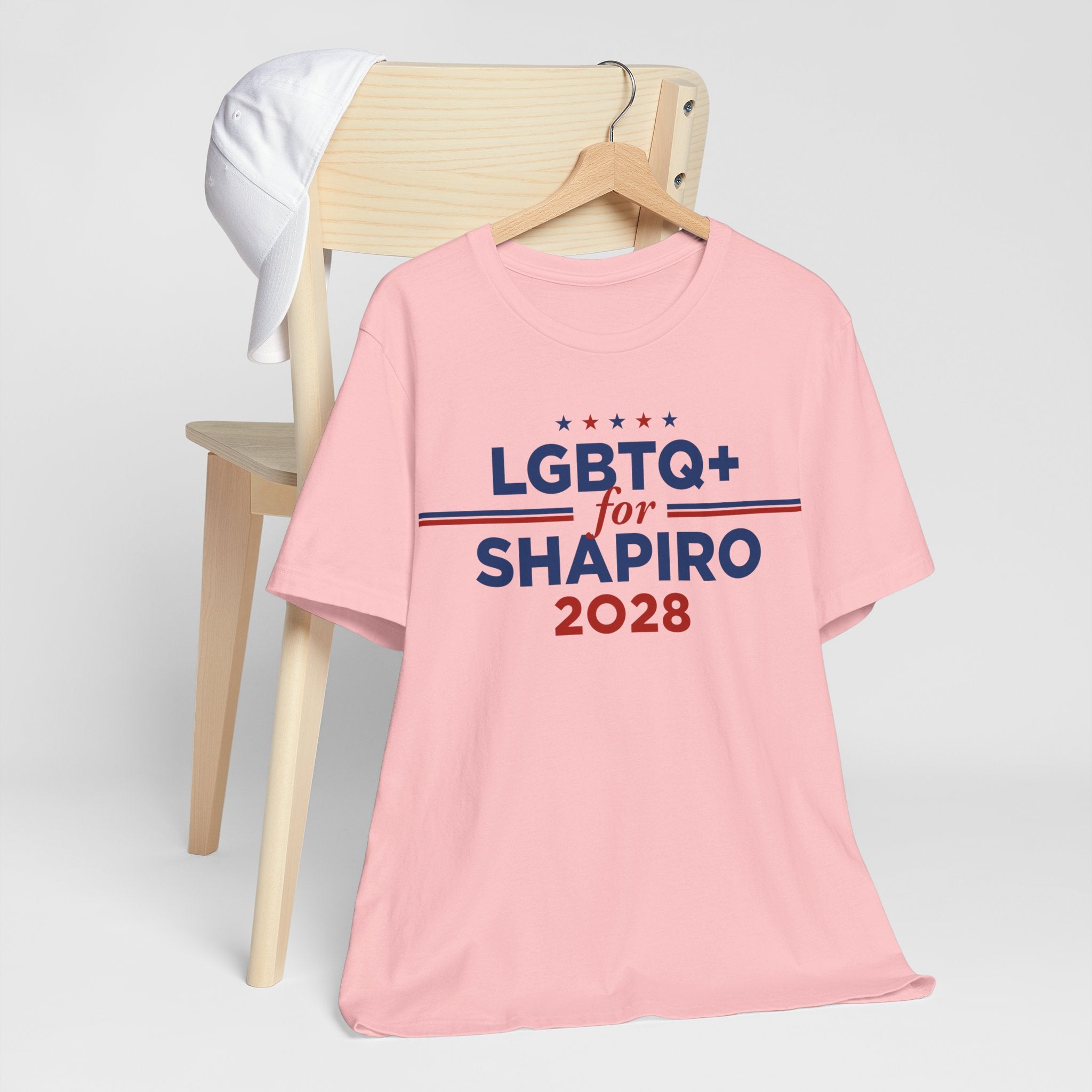 LGBTQ+ for Josh Shapiro for President Campaign T-Shirt 2028