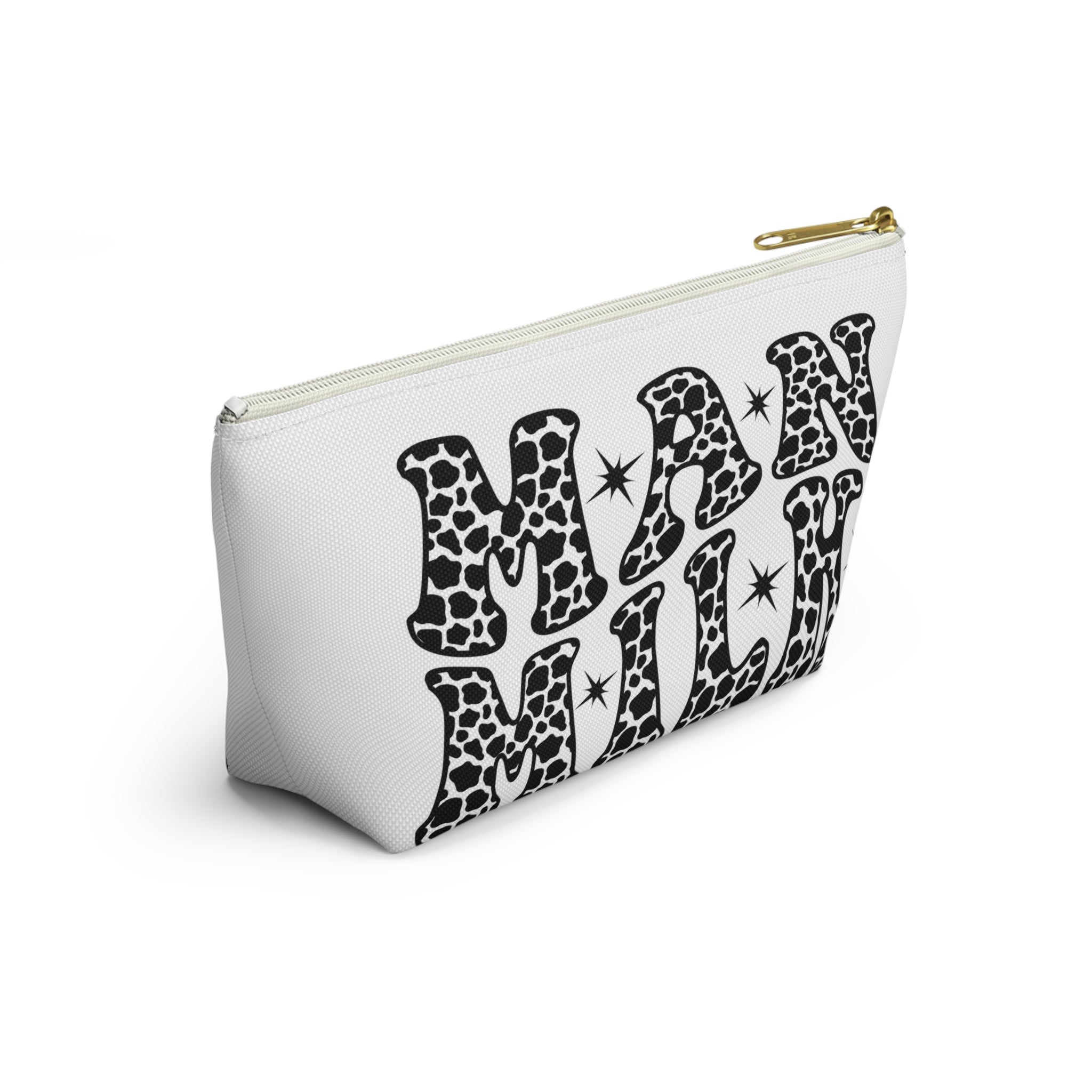 Funny Man Milk Testosterone Storage Bag with T-Bottom - FTM Transition Medication Pouch - Gender Affirming Transgender Gift - Travel or Pride Parade Meds Pouch